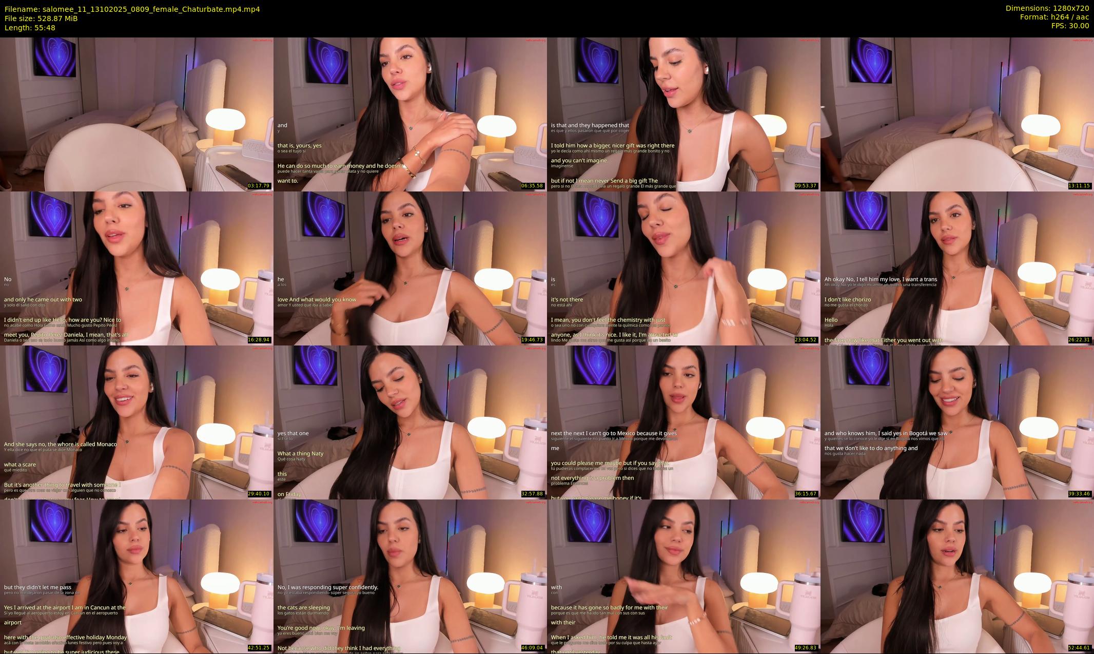 salomee_11 — 56 minute Chaturbate female cam show recording, 720p, Oct 13, 2025