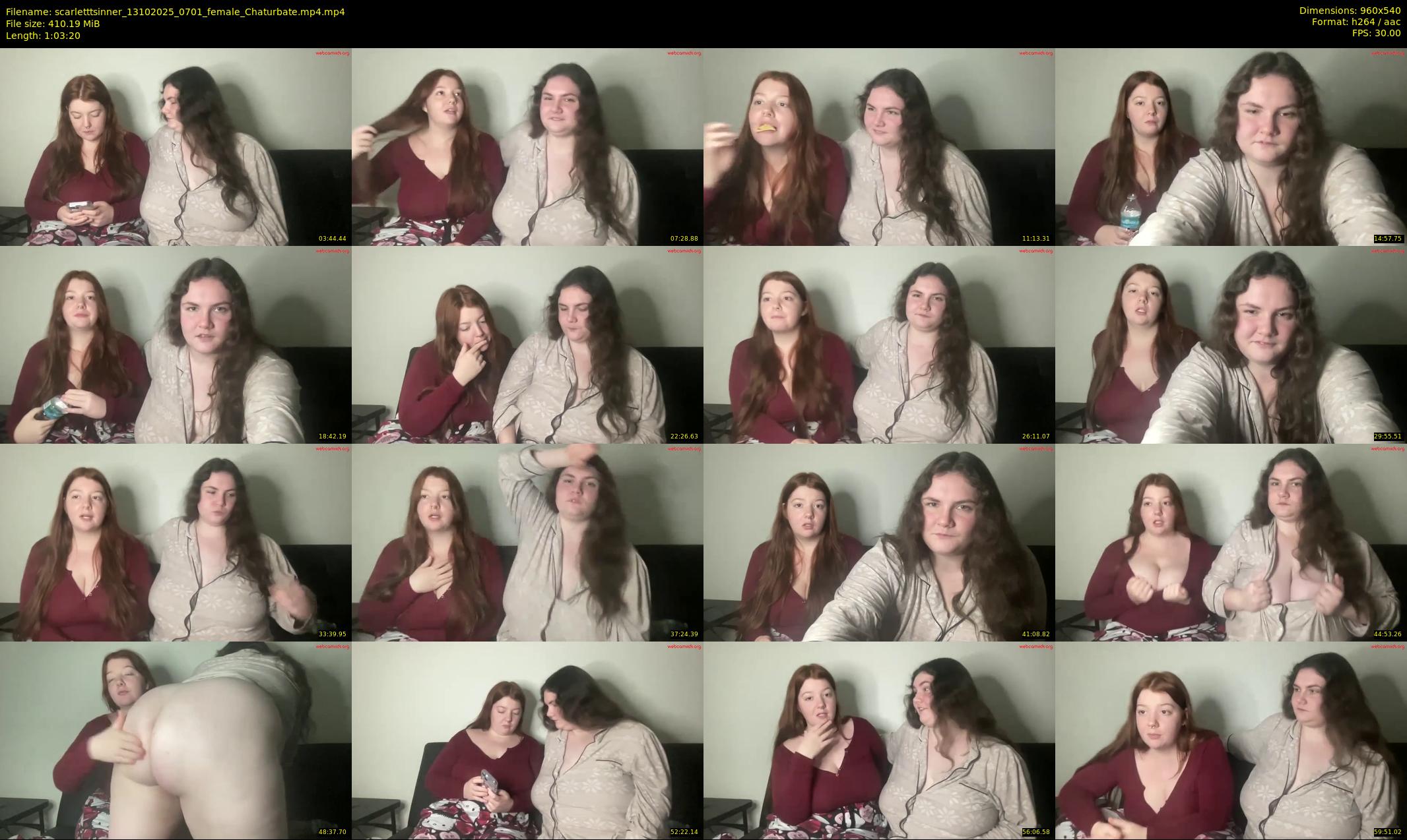 scarletttsinner — 64 minute Chaturbate female cam show recording, 480p, Oct 13, 2025