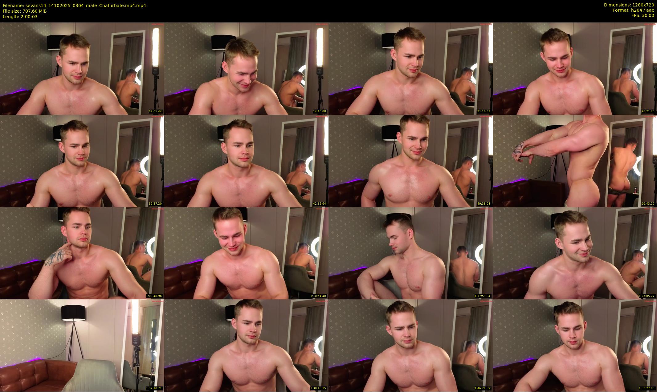 sevans14 — 121 minute Chaturbate male cam show recording, 720p, Oct 14, 2025