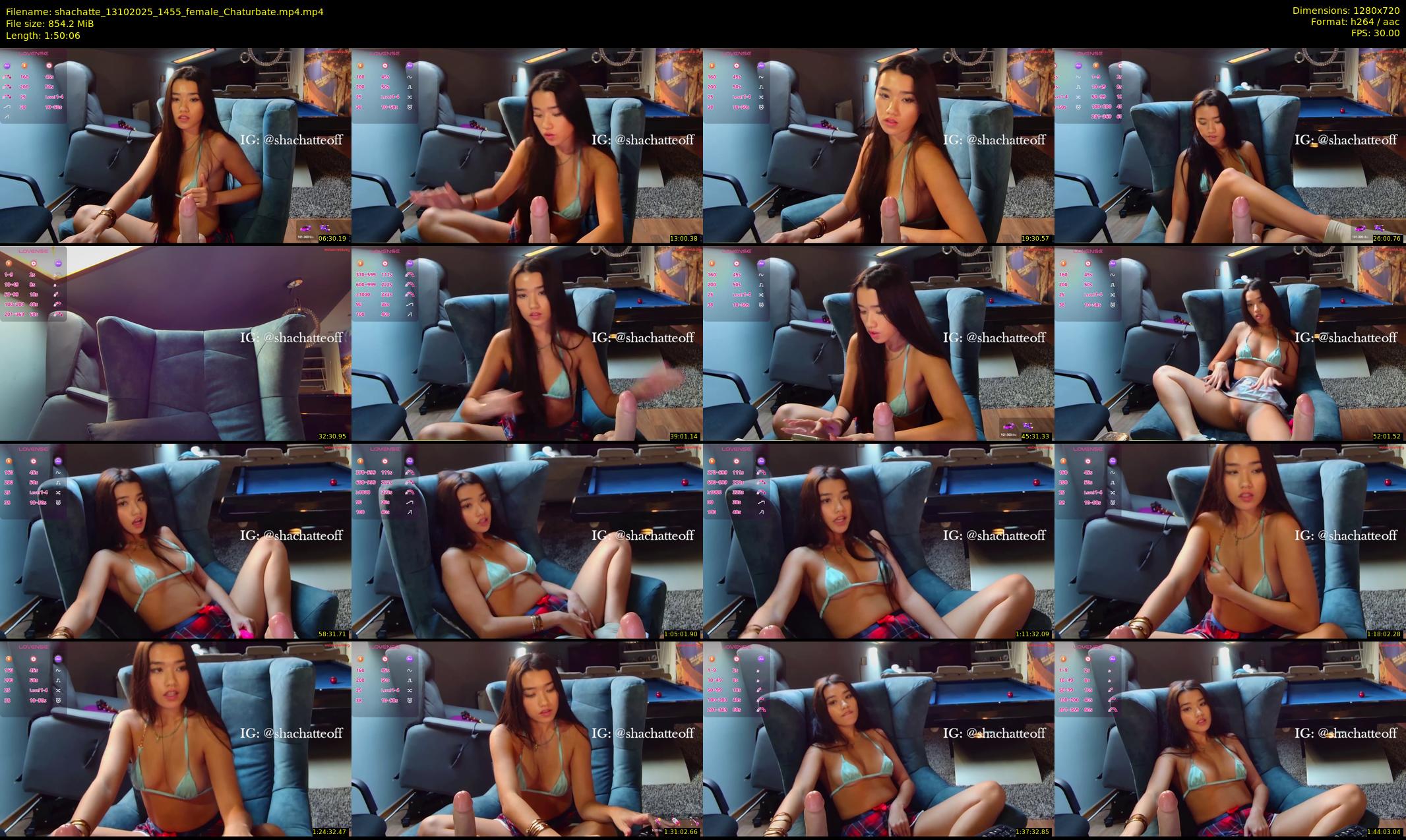 shachatte — 111 minute Chaturbate couple cam show recording, 720p, Oct 13, 2025