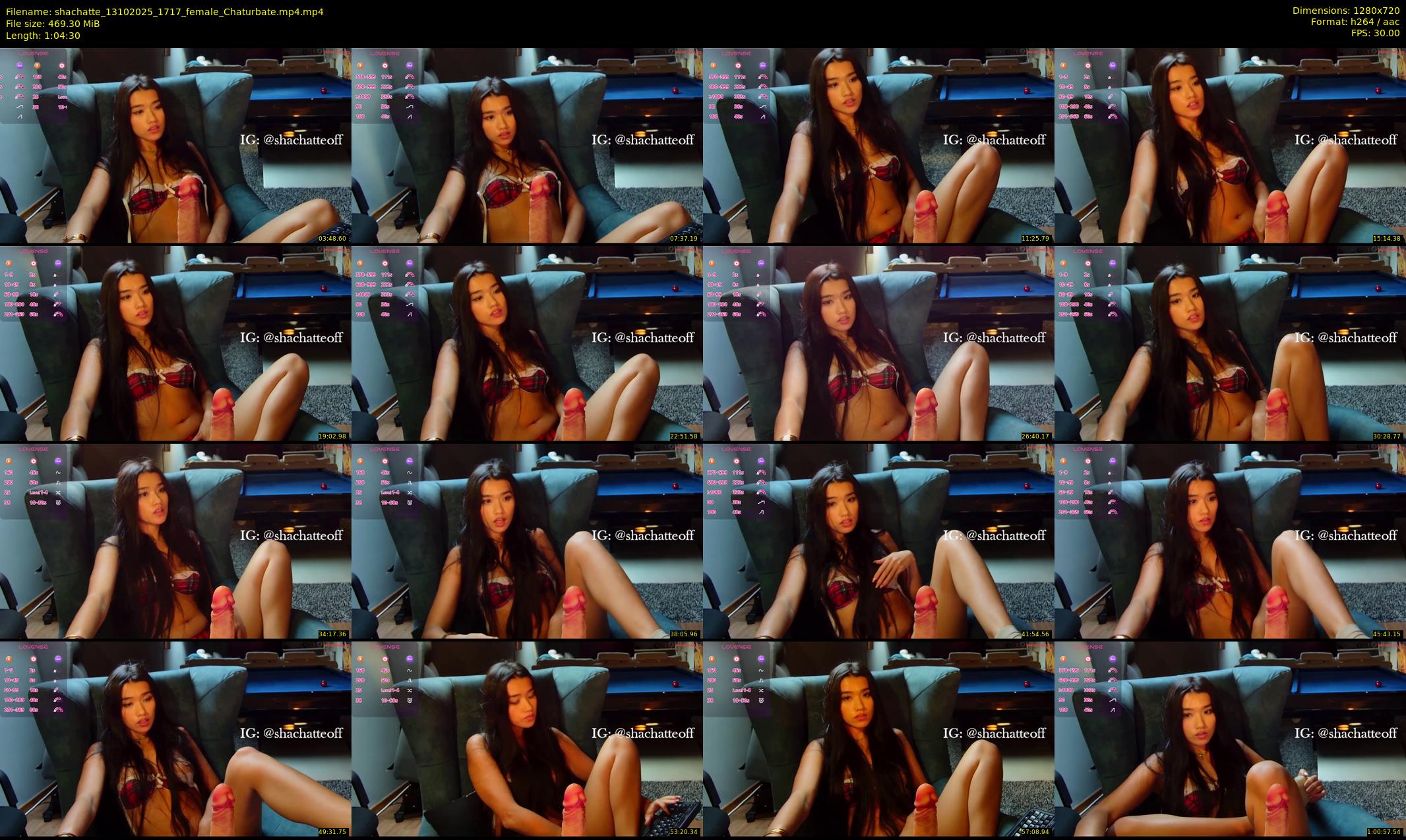shachatte — 65 minute Chaturbate couple cam show recording, 720p, Oct 13, 2025