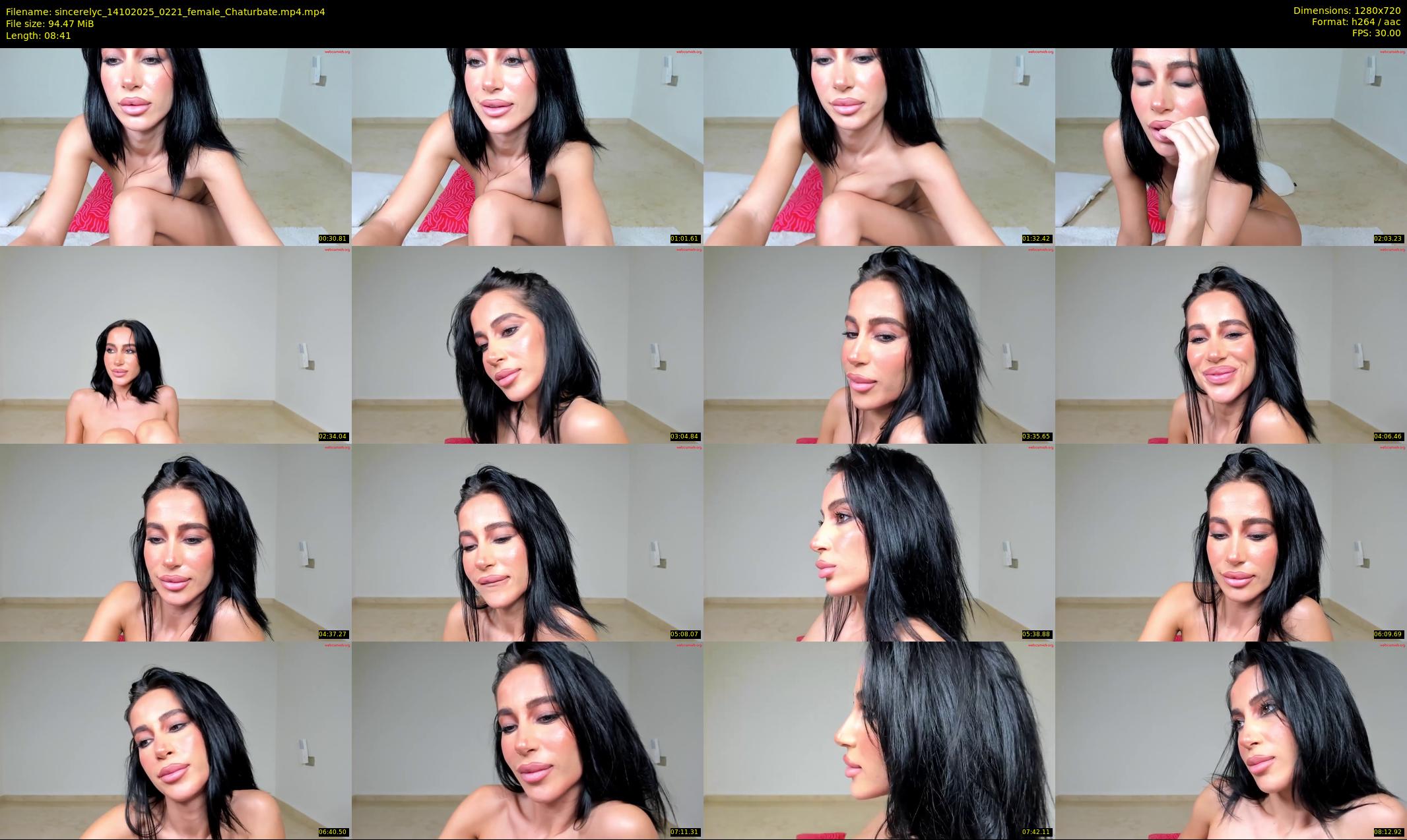 sincerelyc — 9 minute Chaturbate female cam show recording, 720p, Oct 14, 2025