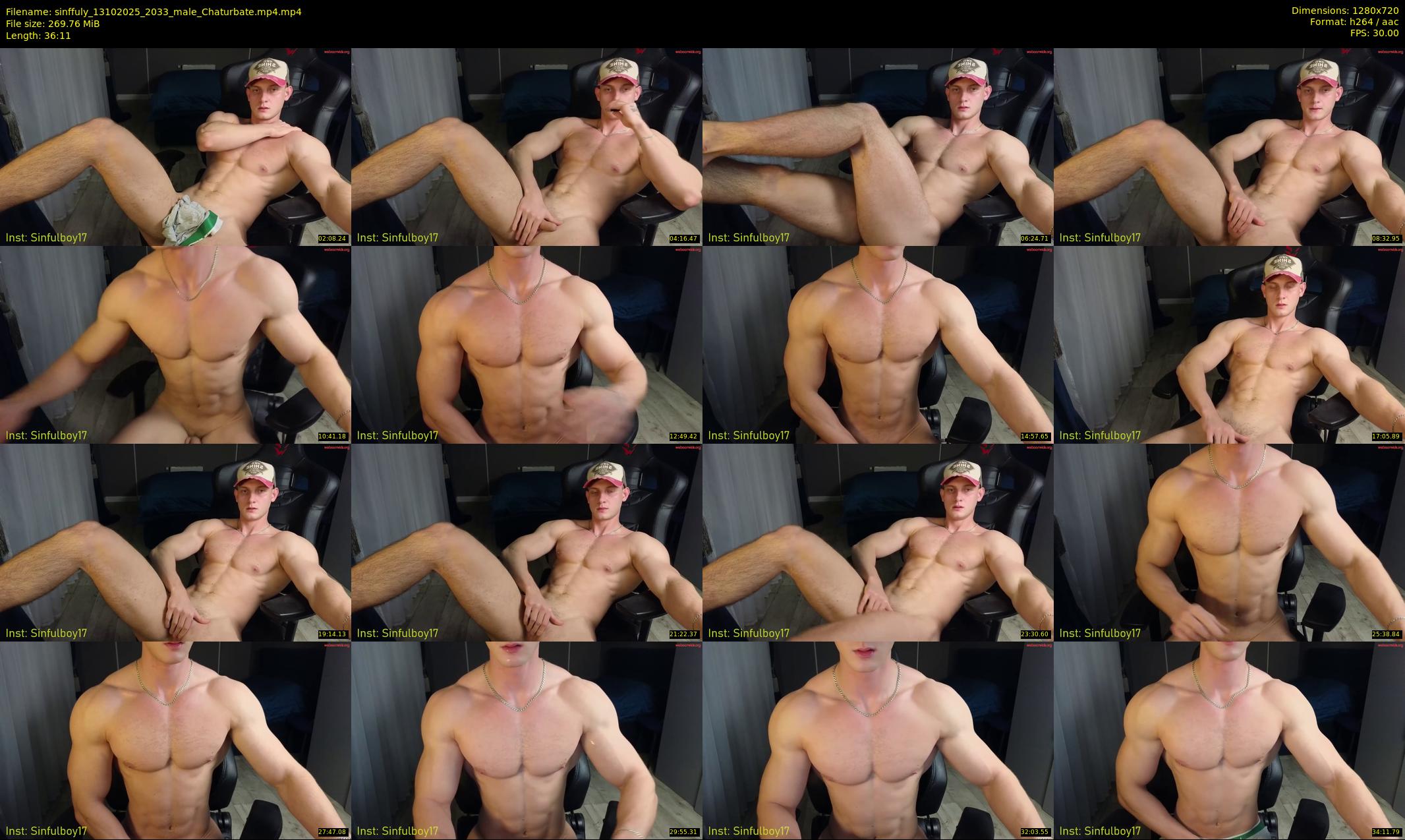 sinffuly — 37 minute Chaturbate male cam show recording, 720p, Oct 13, 2025