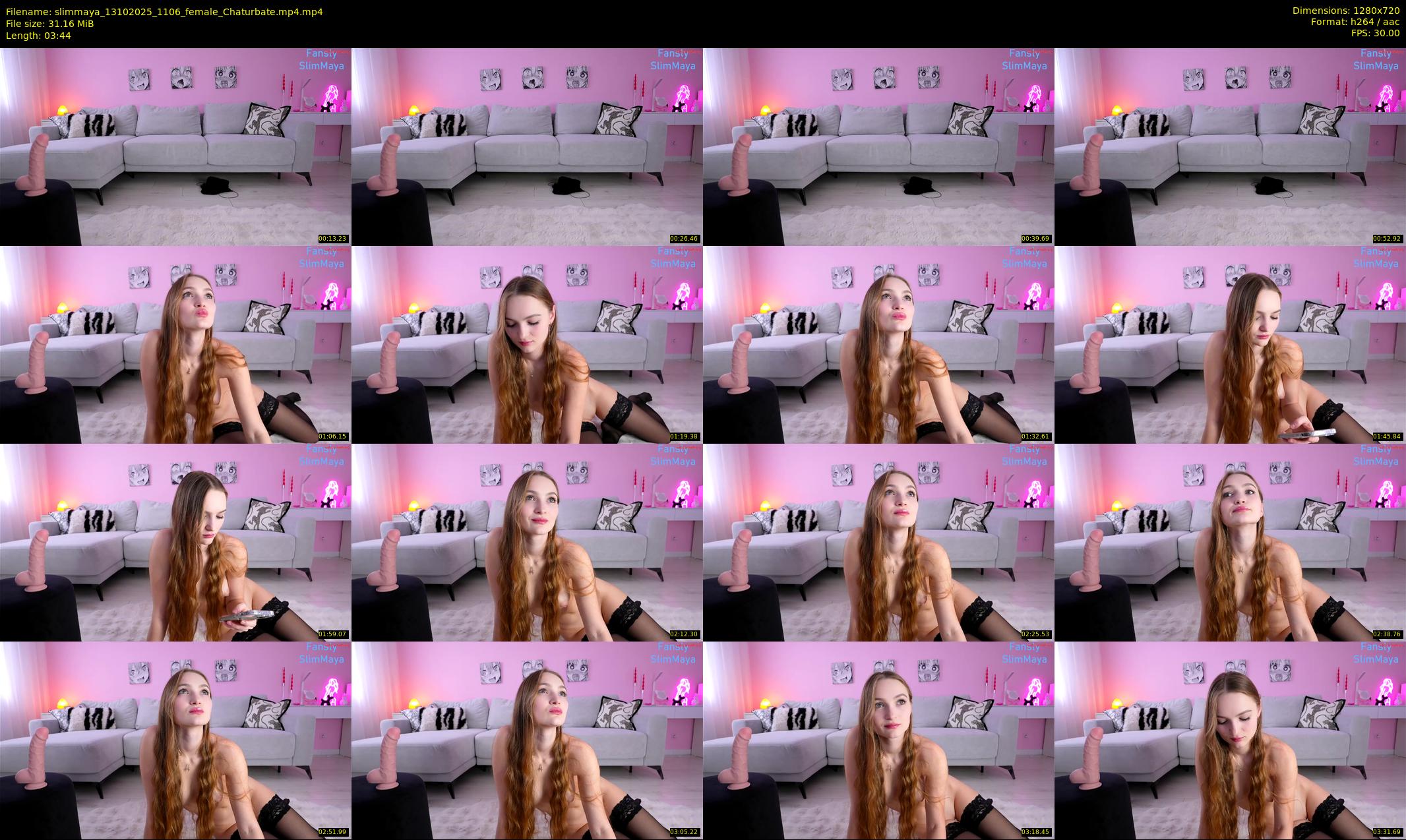 slimmaya — 4 minute Chaturbate female cam show recording, 720p, Oct 13, 2025