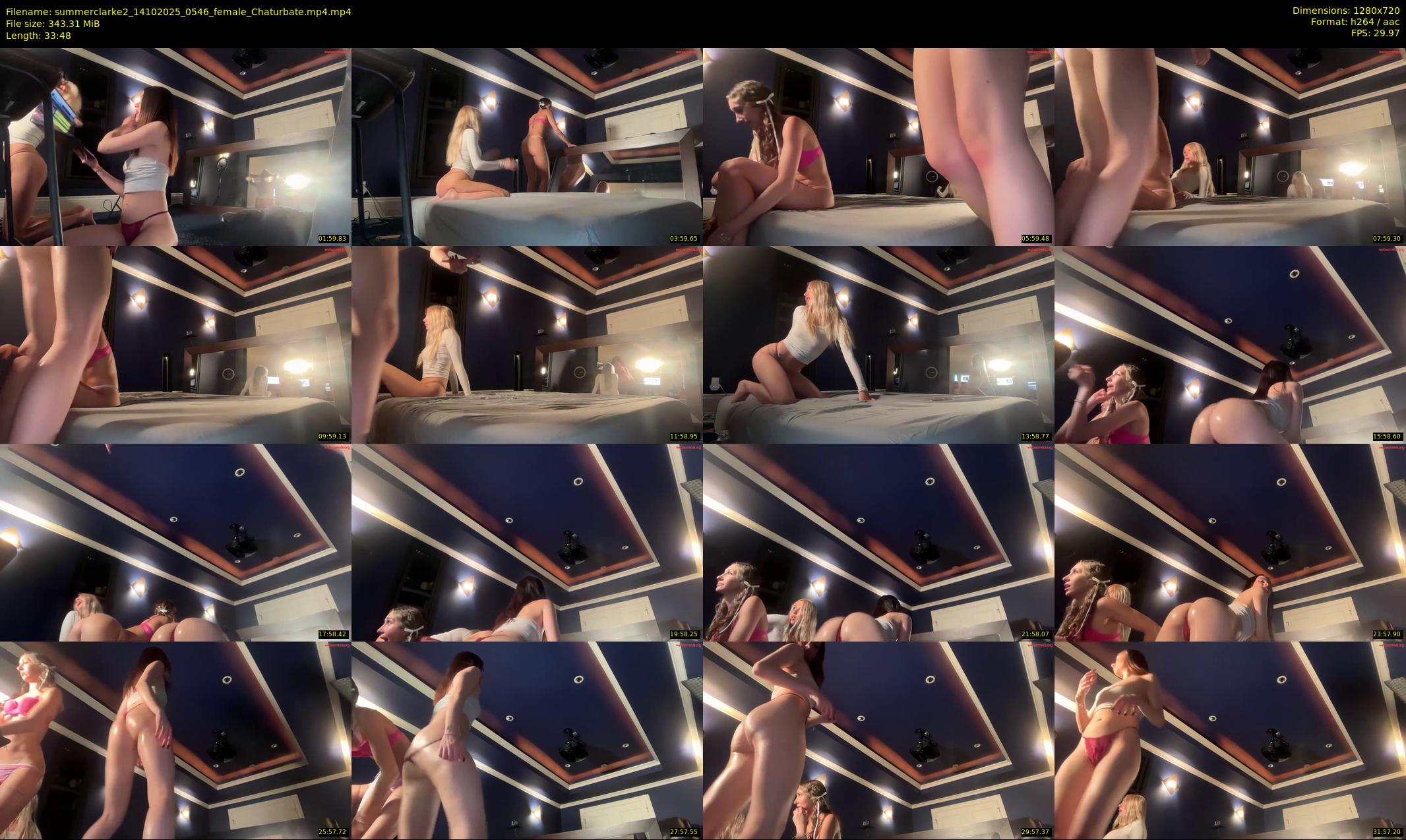 summerclarke2 — 34 minute Chaturbate female cam show recording, 720p, Oct 14, 2025