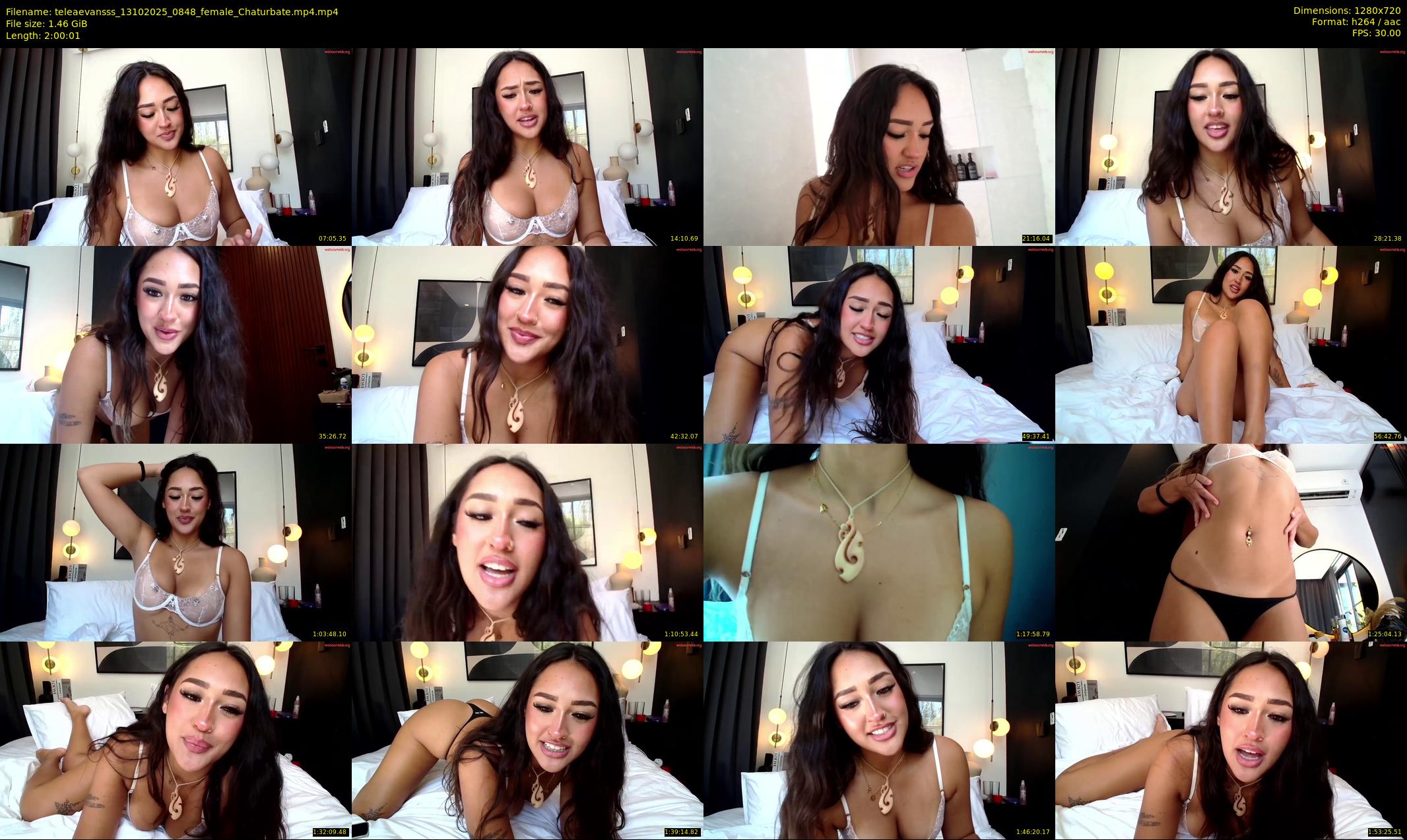 teleaevansss — 121 minute Chaturbate female cam show recording, 720p, Oct 13, 2025