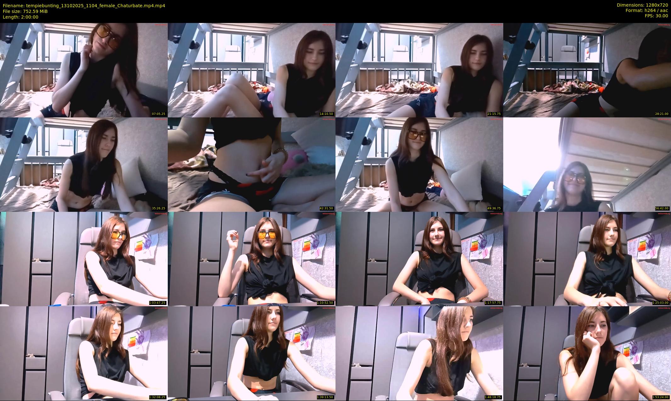 tempiebunting — 120 minute Chaturbate female cam show recording, 720p, Oct 13, 2025