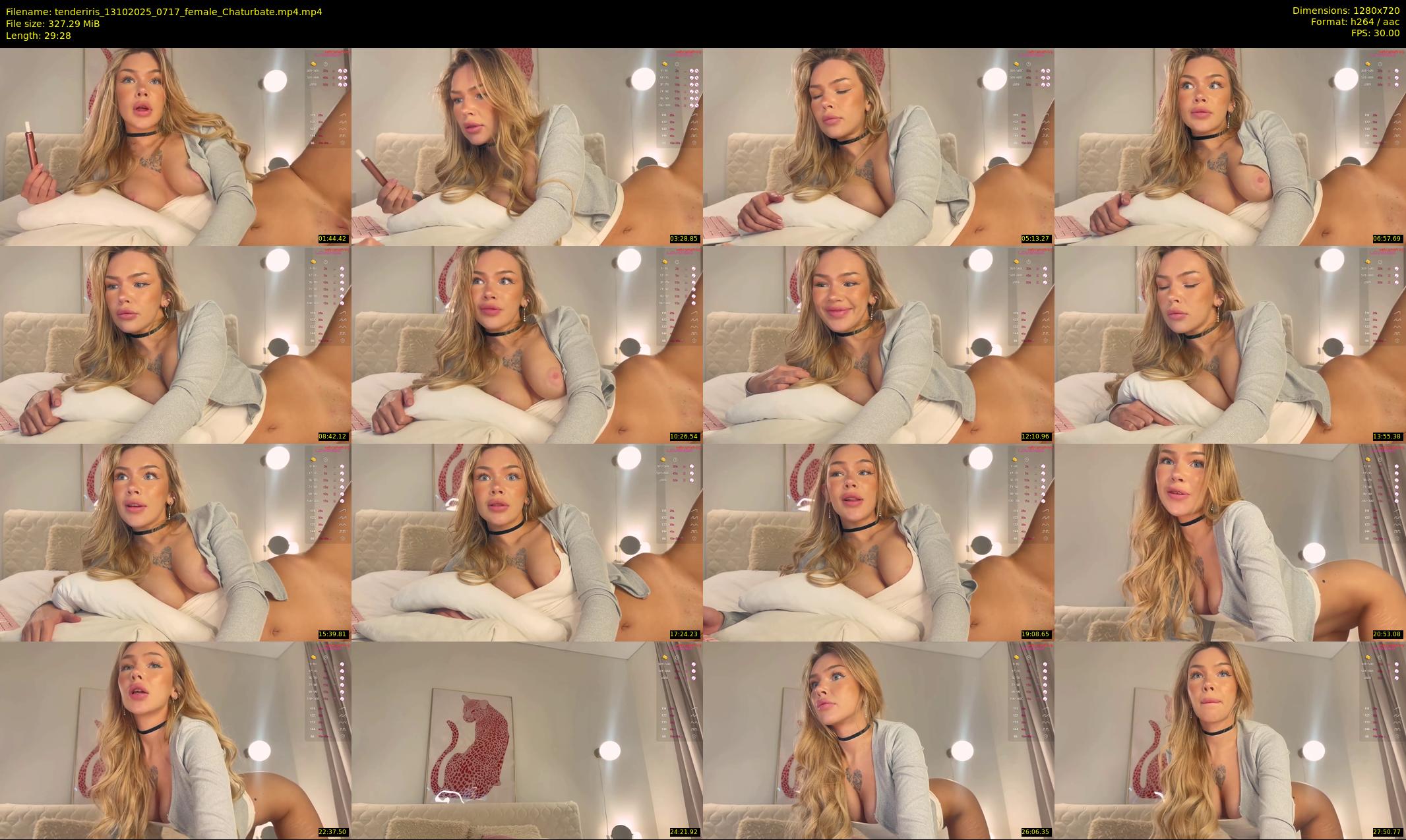tenderiris — 30 minute Chaturbate female cam show recording, 720p, Oct 13, 2025