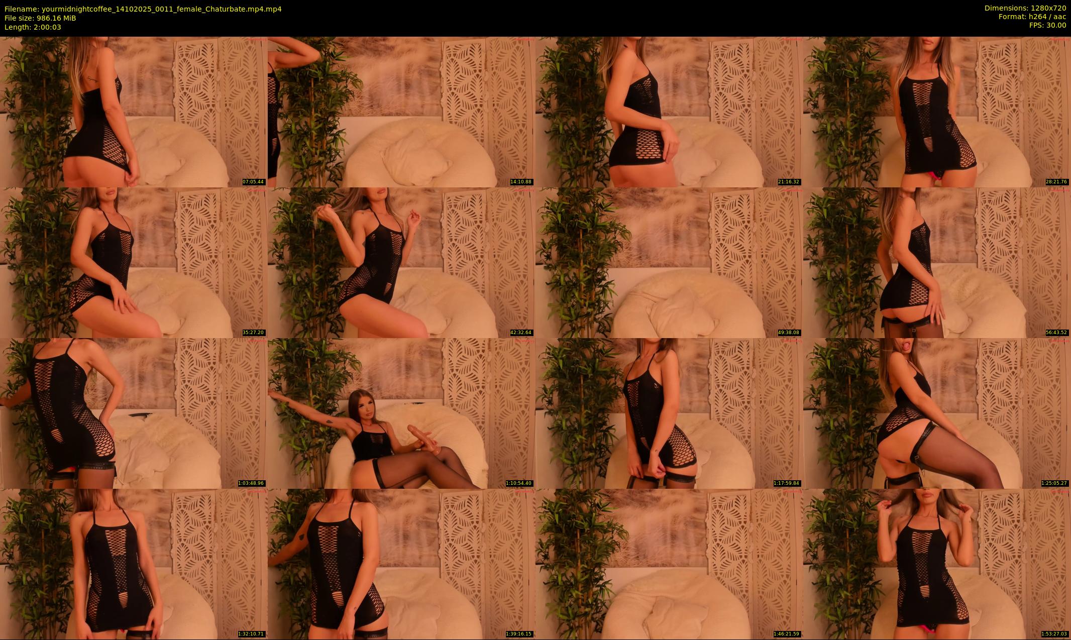 yourmidnightcoffee — 121 minute Chaturbate female cam show recording, 720p, Oct 14, 2025