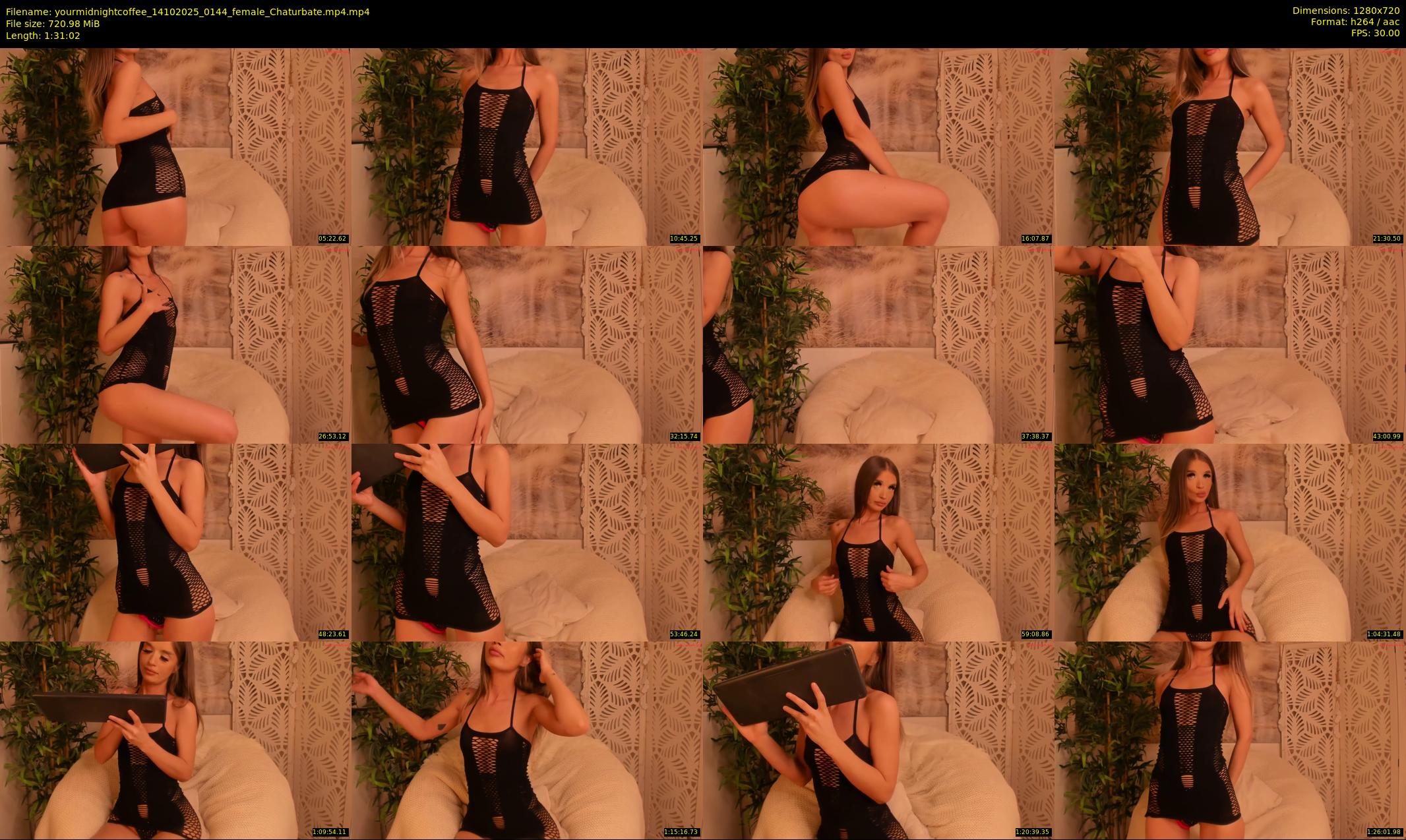 yourmidnightcoffee — 92 minute Chaturbate female cam show recording, 720p, Oct 14, 2025