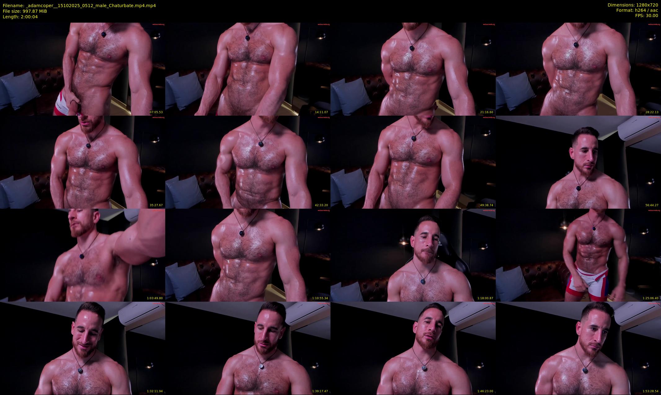 _adamcoper_ — 121 minute Chaturbate male cam show recording, 720p, Oct 15, 2025