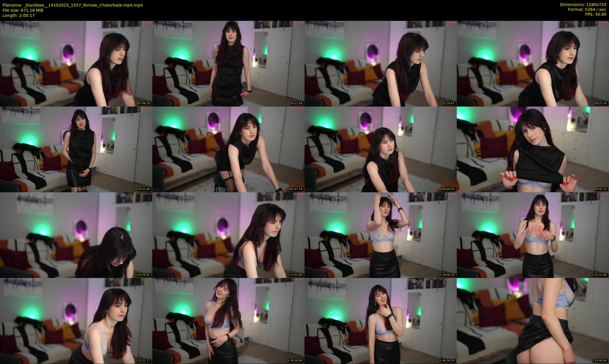 _blackbee_ — 121 minute Chaturbate female cam show recording, 720p, Oct 14, 2025