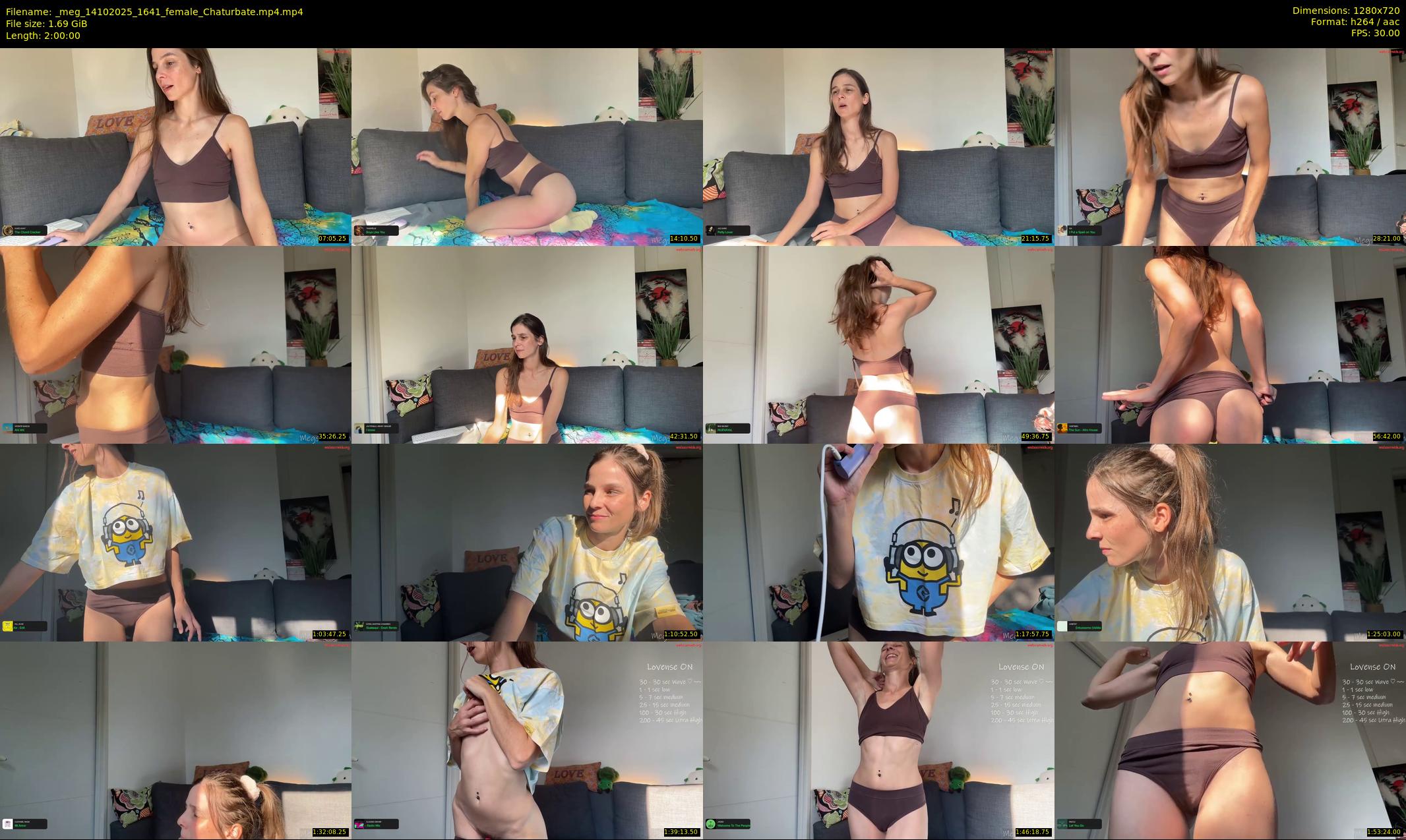 _meg — 120 minute Chaturbate female cam show recording, 720p, Oct 14, 2025