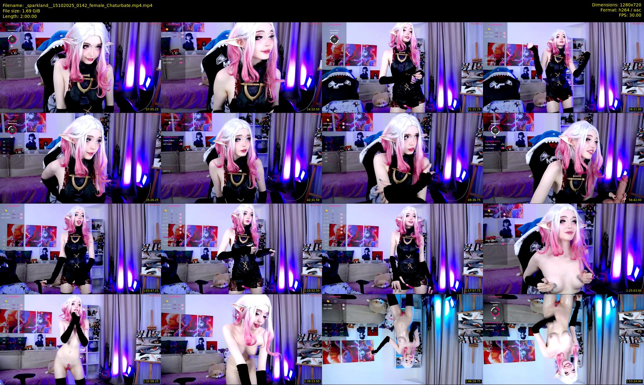 _sparkland_ — 120 minute Chaturbate female cam show recording, 720p, Oct 15, 2025