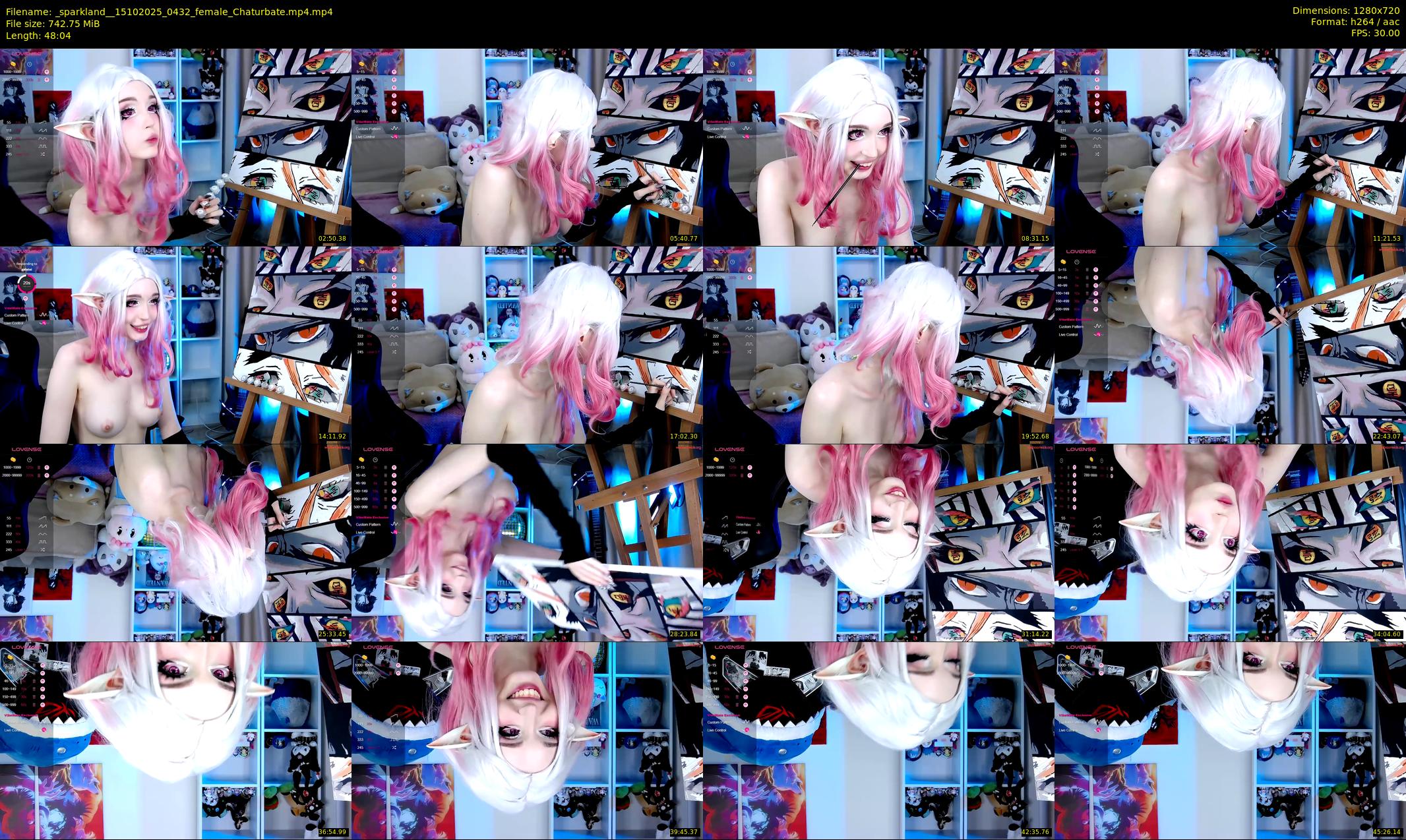 _sparkland_ — 49 minute Chaturbate female cam show recording, 720p, Oct 15, 2025