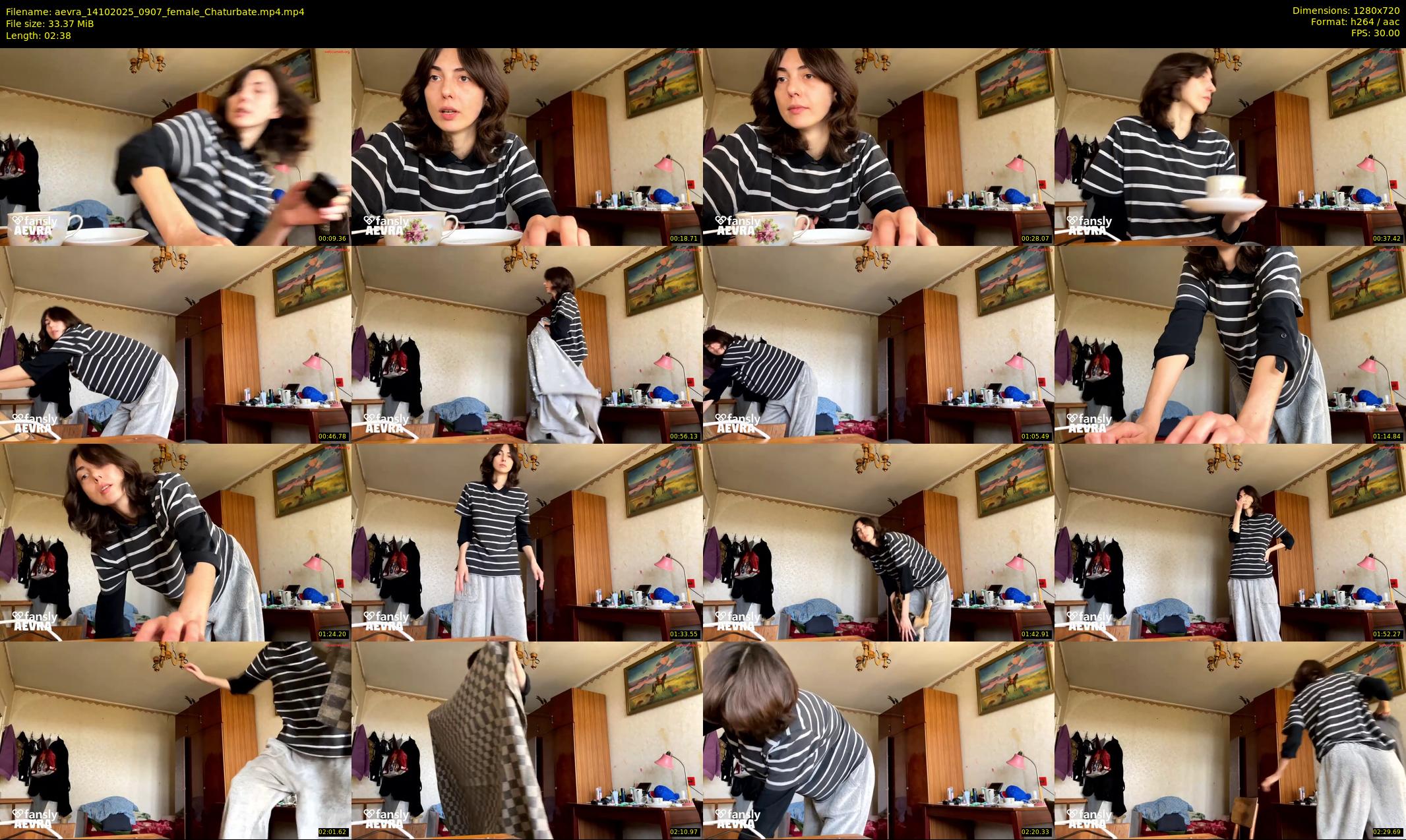 aevra — 3 minute Chaturbate female cam show recording, 720p, Oct 14, 2025