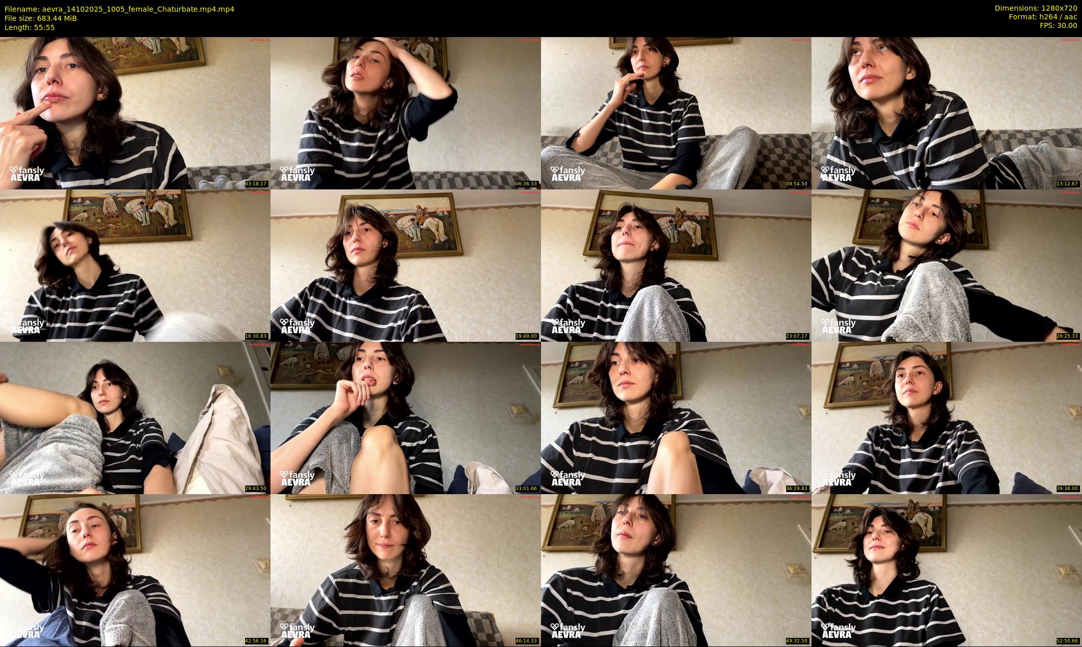 aevra — 56 minute Chaturbate female cam show recording, 720p, Oct 14, 2025