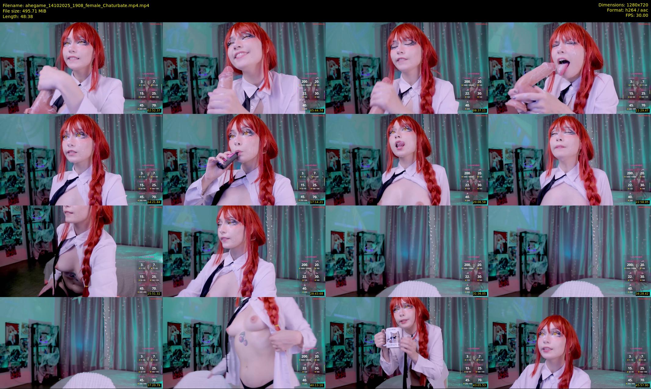 ahegame — 49 minute Chaturbate female cam show recording, 720p, Oct 14, 2025