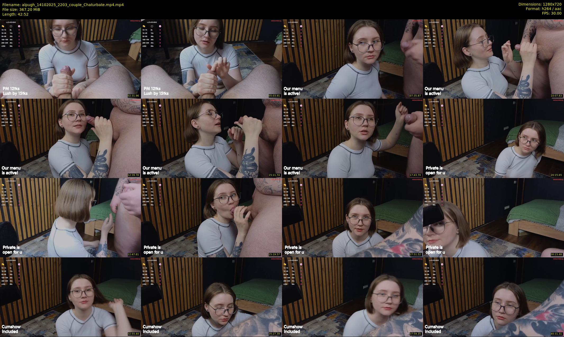 alpugh — 43 minute Chaturbate couple cam show recording, 720p, Oct 14, 2025