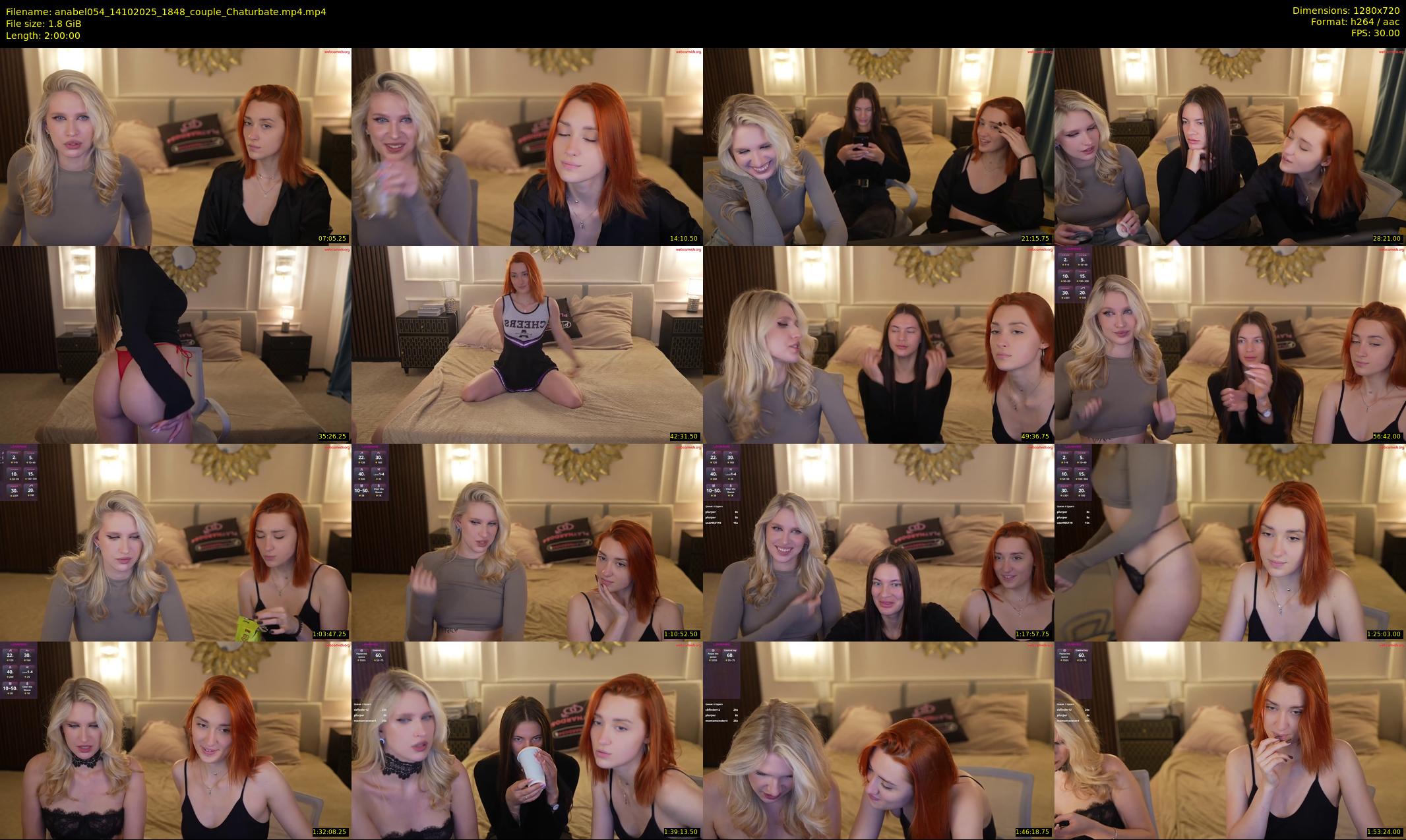 anabel054 — 120 minute Chaturbate female cam show recording, 720p, Oct 14, 2025