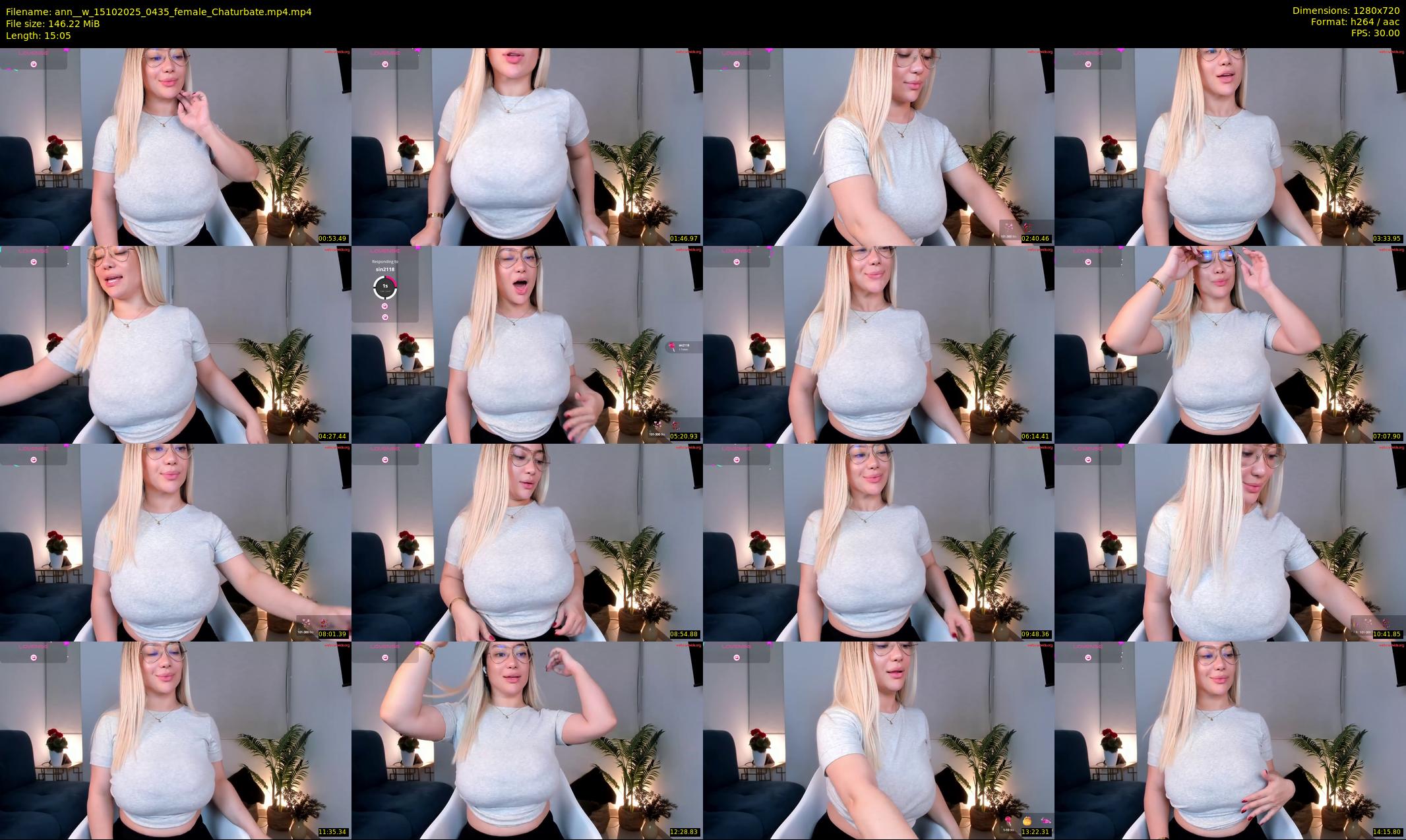ann__w — 16 minute Chaturbate female cam show recording, 720p, Oct 15, 2025