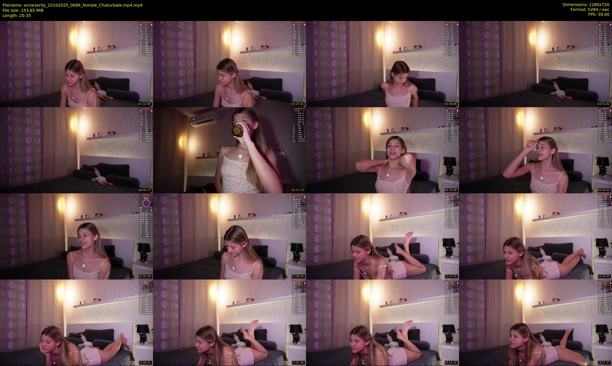 anneverity — 21 minute Chaturbate female cam show recording, 720p, Oct 15, 2025
