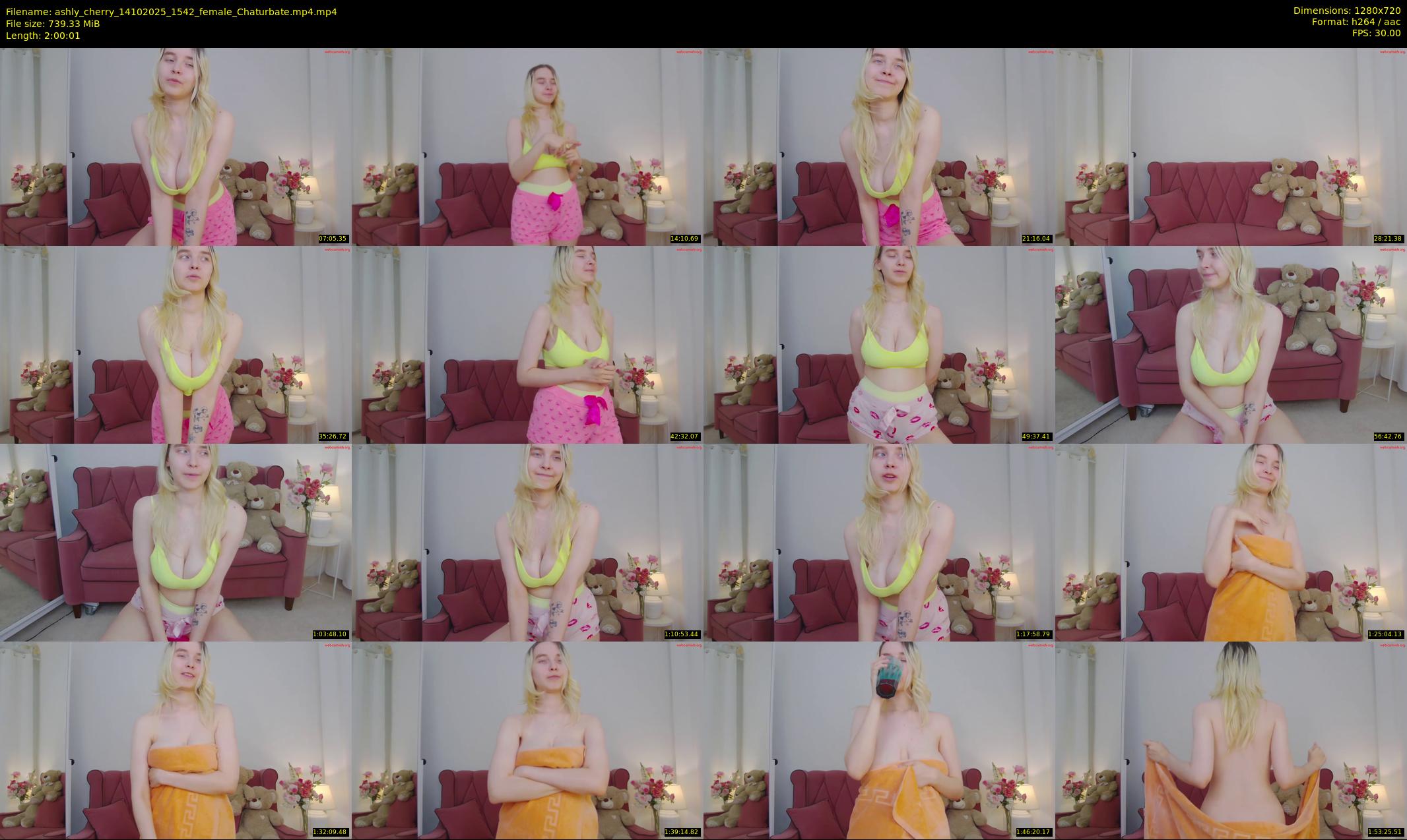 ashly_cherry — 121 minute Chaturbate female cam show recording, 720p, Oct 14, 2025