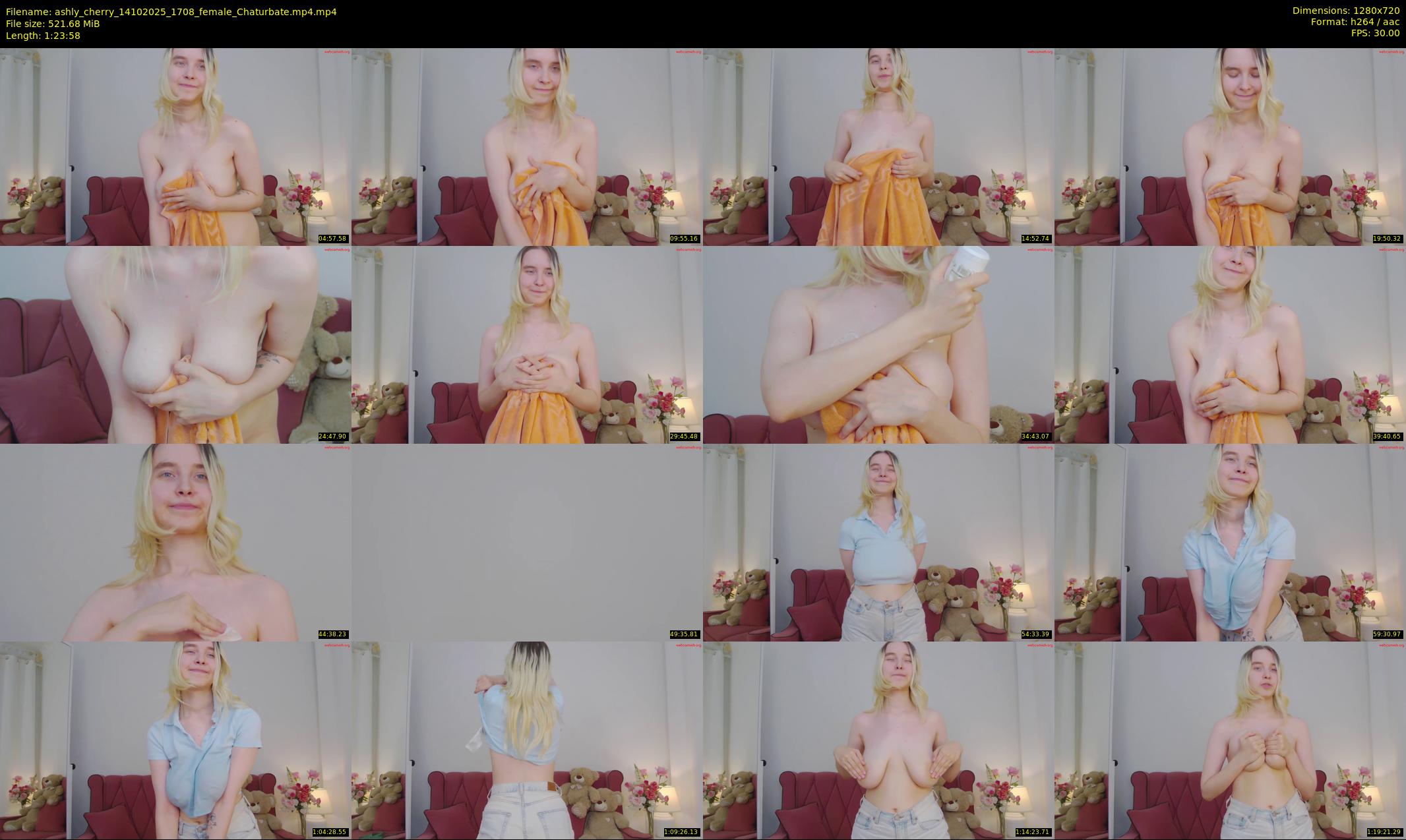 ashly_cherry — 84 minute Chaturbate female cam show recording, 720p, Oct 14, 2025