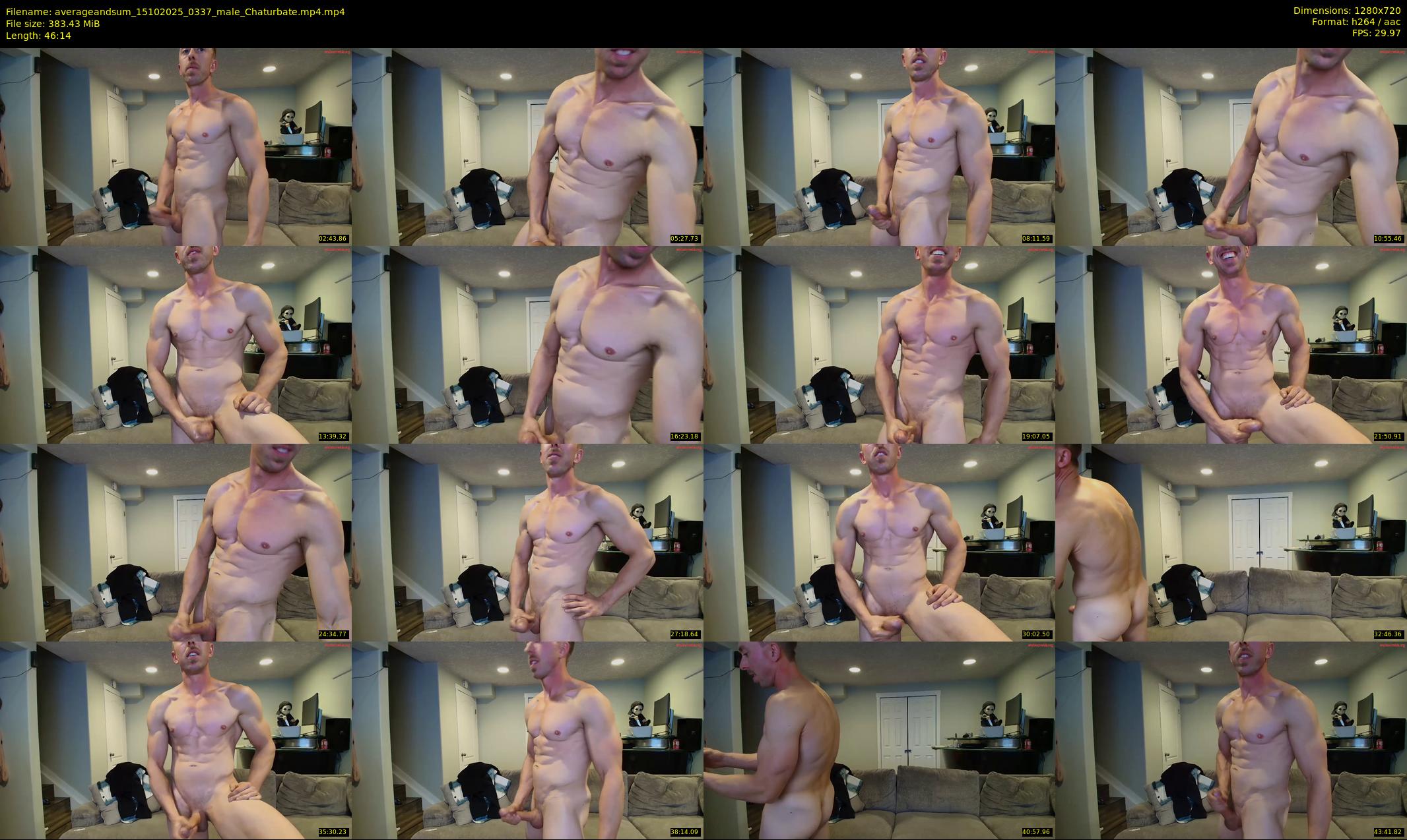 averageandsum — 47 minute Chaturbate male cam show recording, 720p, Oct 15, 2025