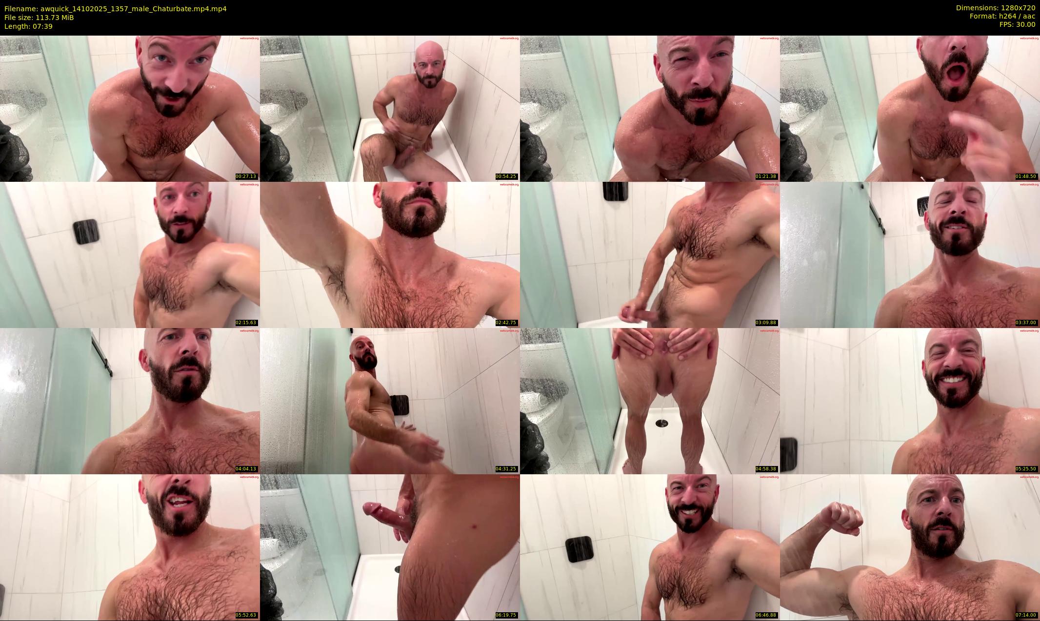 awquick — 8 minute Chaturbate male cam show recording, 720p, Oct 14, 2025