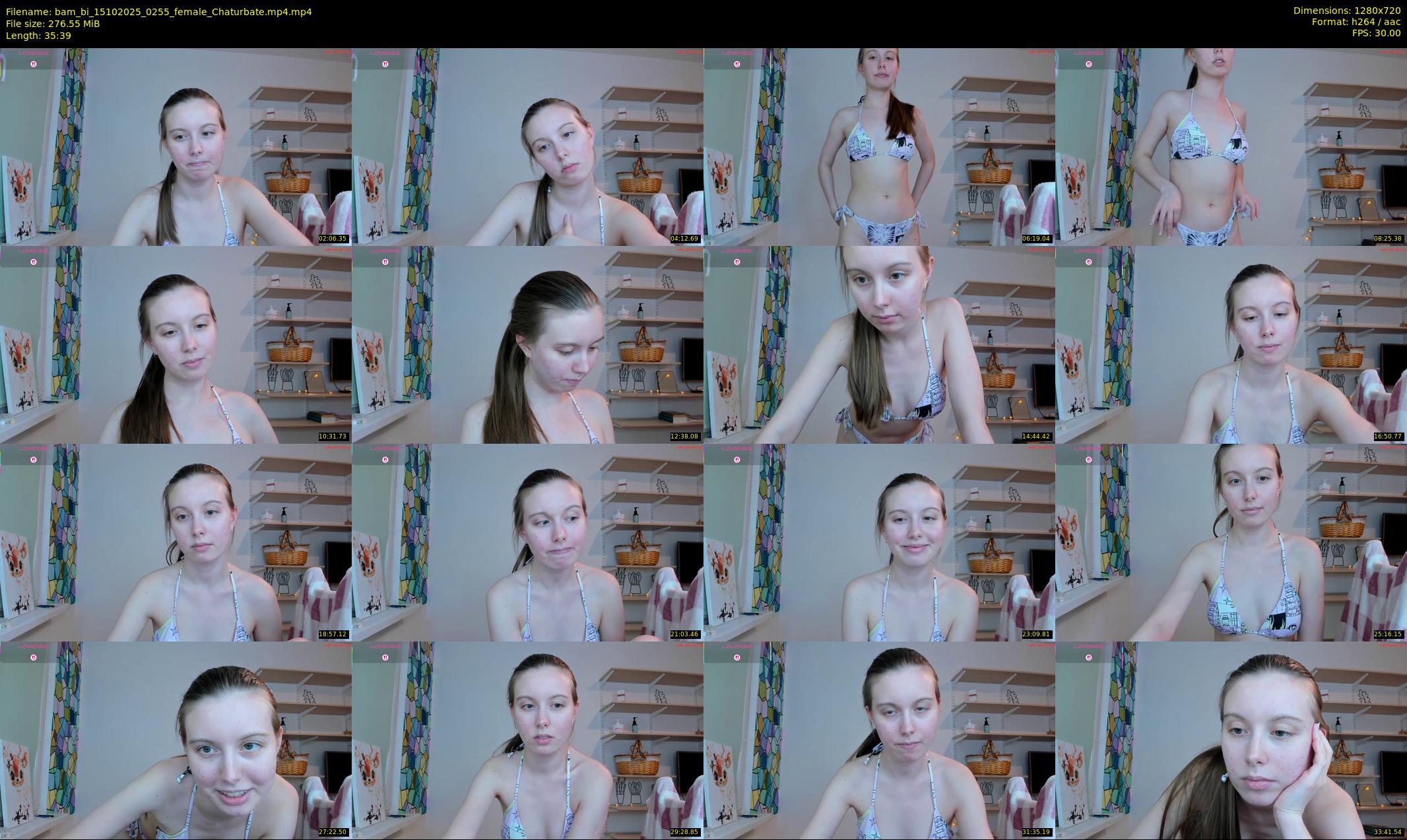 bam_bi — 36 minute Chaturbate female cam show recording, 720p, Oct 15, 2025