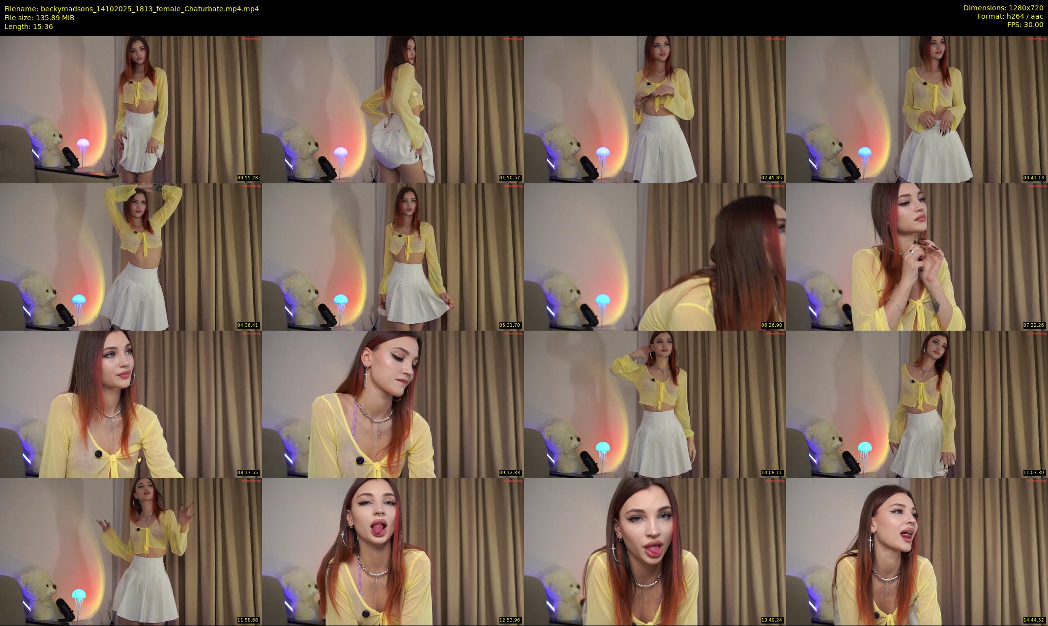 beckymadsons — 16 minute Chaturbate female cam show recording, 720p, Oct 14, 2025