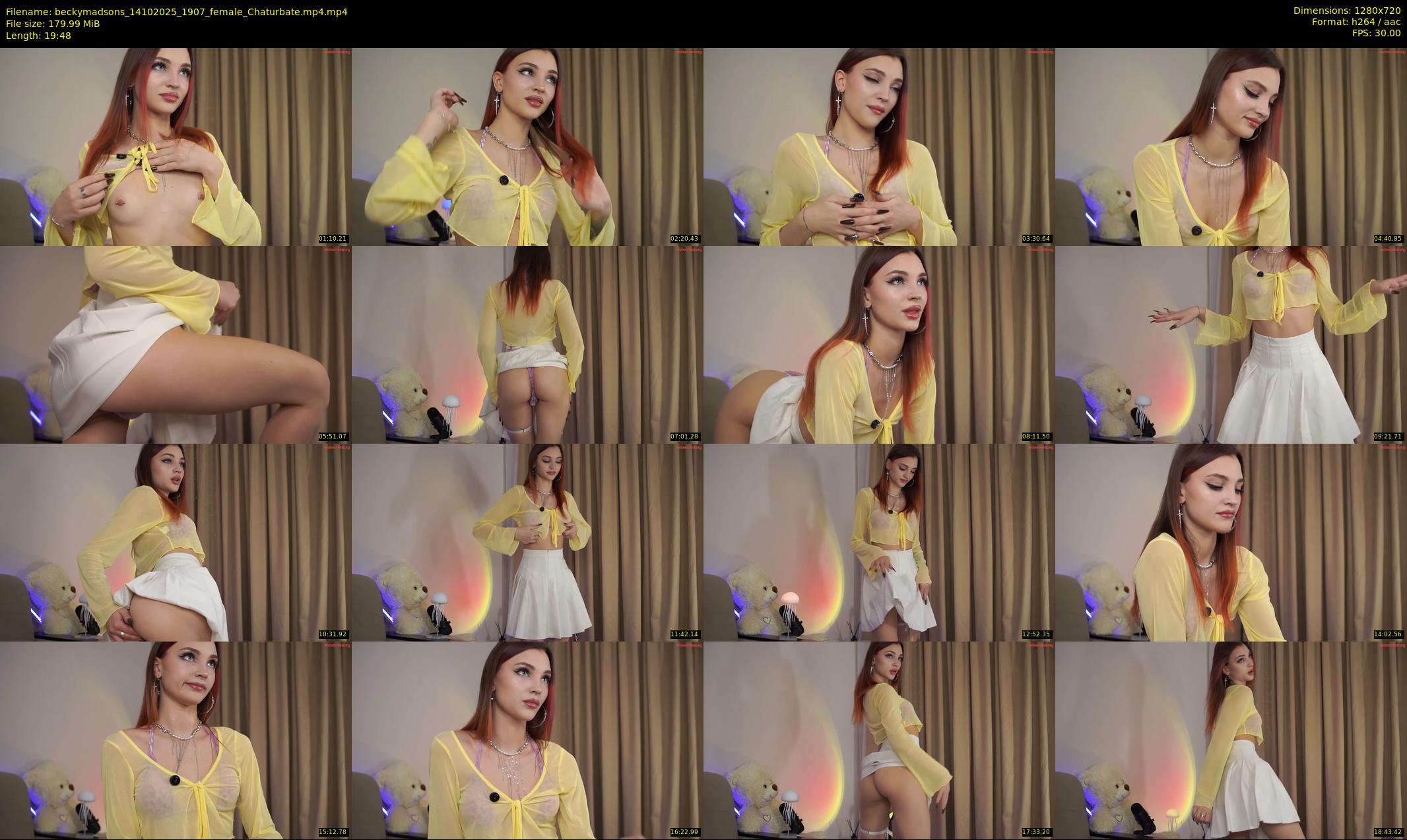 beckymadsons — 20 minute Chaturbate female cam show recording, 720p, Oct 14, 2025
