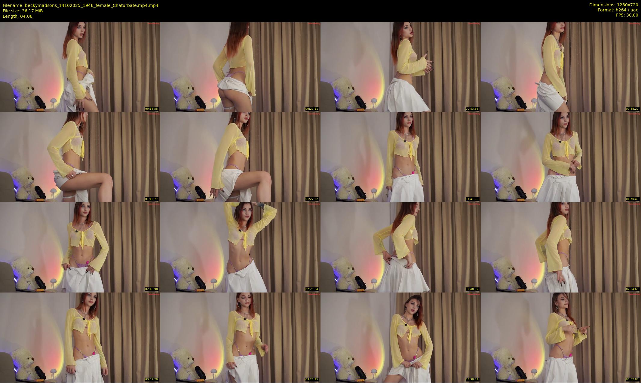 beckymadsons — 5 minute Chaturbate female cam show recording, 720p, Oct 14, 2025