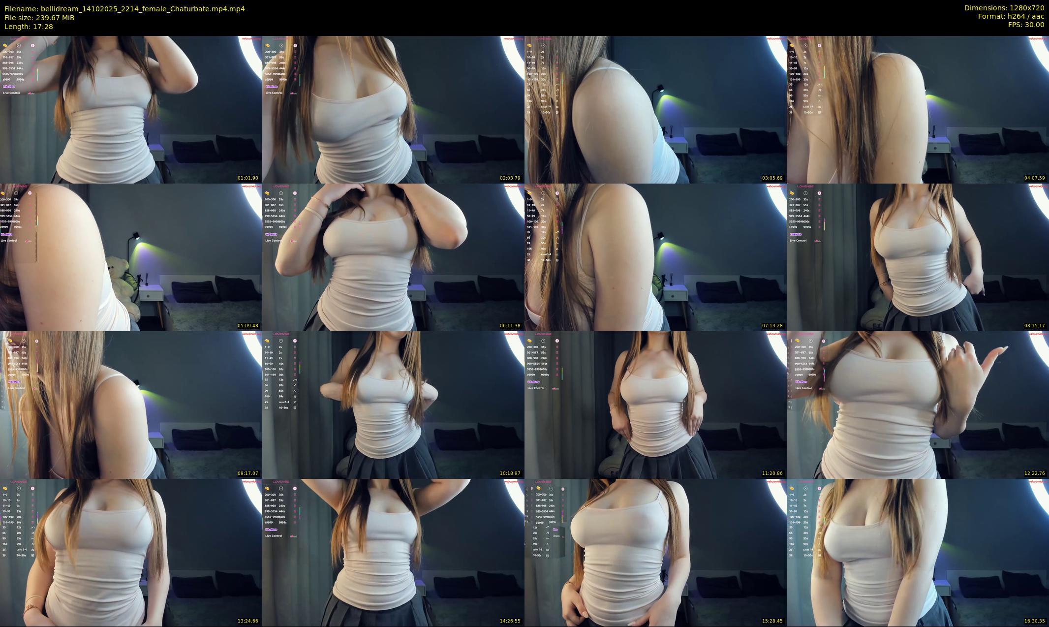 bellidream — 18 minute Chaturbate female cam show recording, 720p, Oct 14, 2025