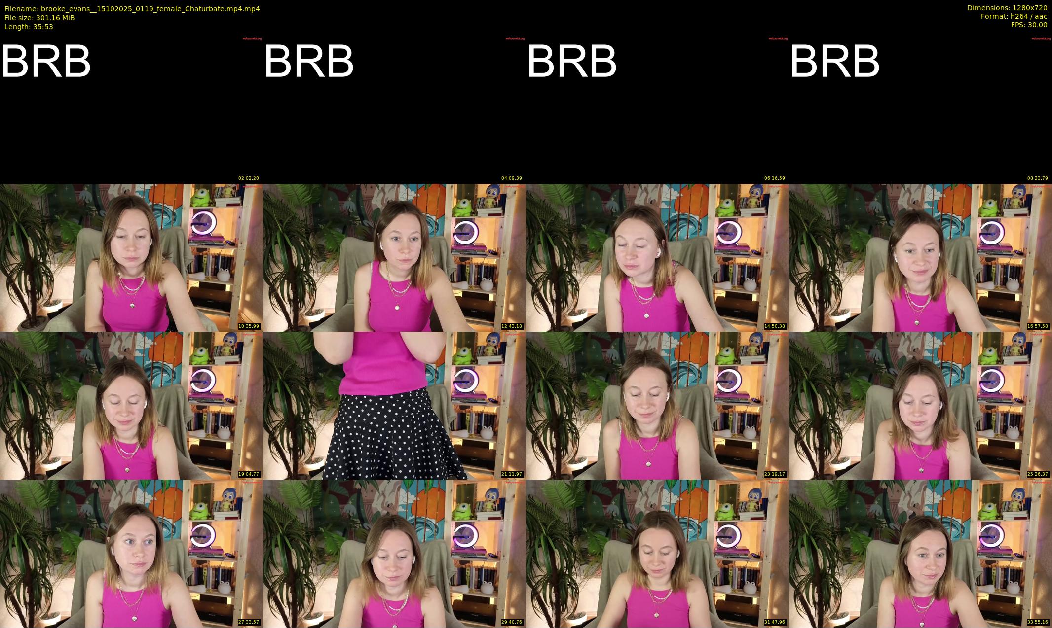 brooke_evans_ — 36 minute Chaturbate female cam show recording, 720p, Oct 15, 2025