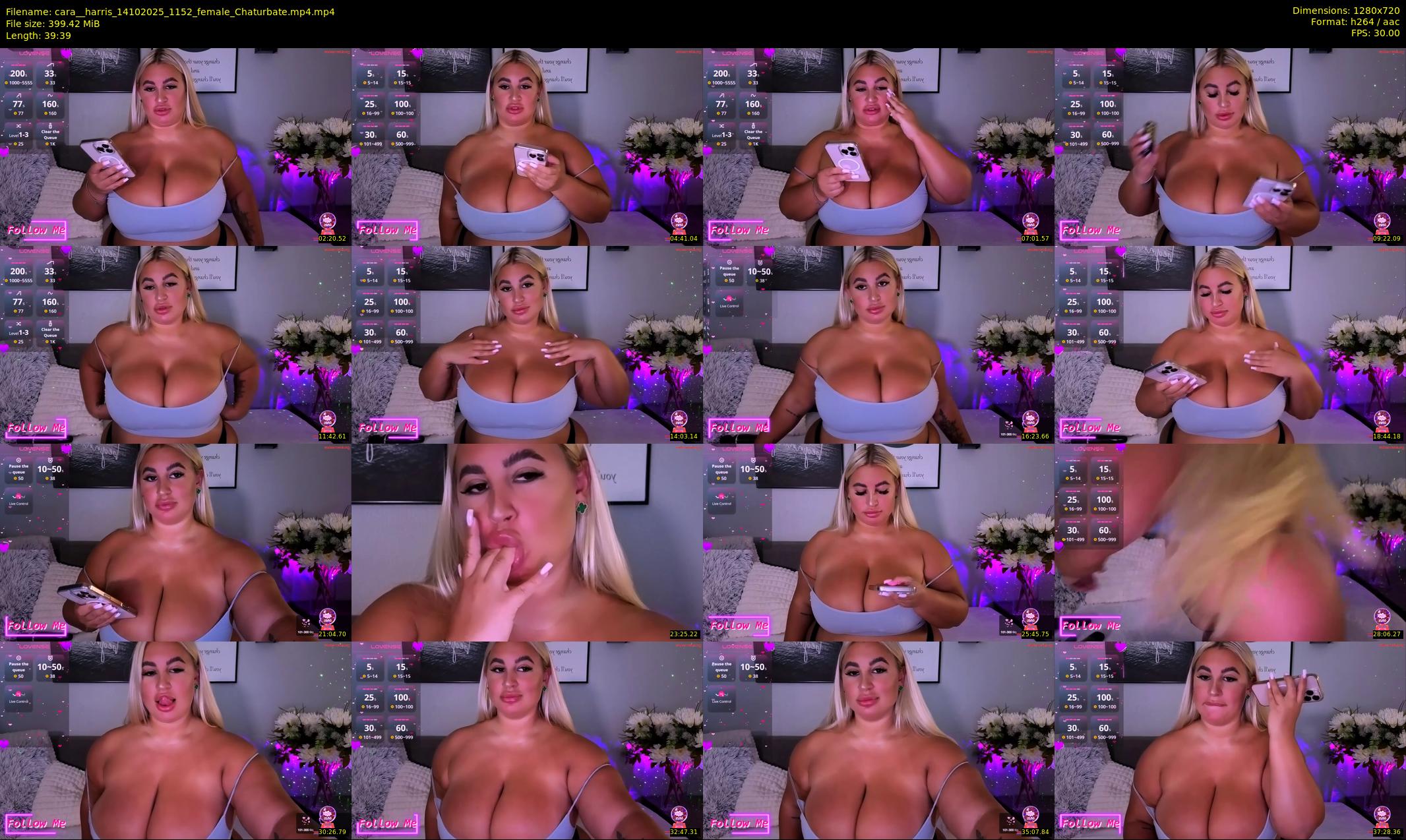 cara__harris — 40 minute Chaturbate female cam show recording, 720p, Oct 14, 2025
