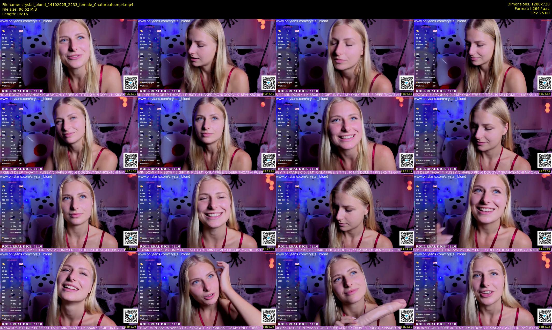 crystal_blond — 7 minute Chaturbate female cam show recording, 720p, Oct 14, 2025
