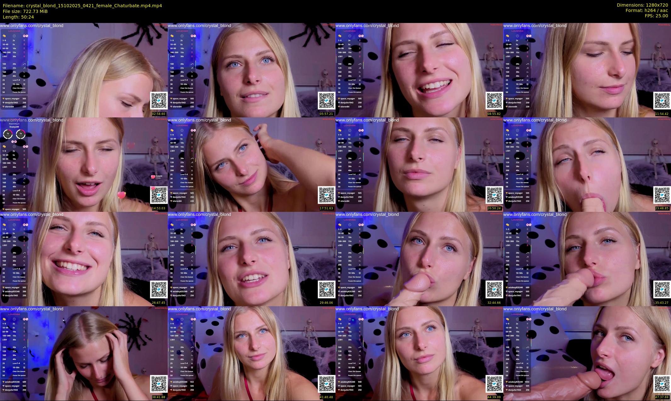 crystal_blond — 51 minute Chaturbate female cam show recording, 720p, Oct 15, 2025
