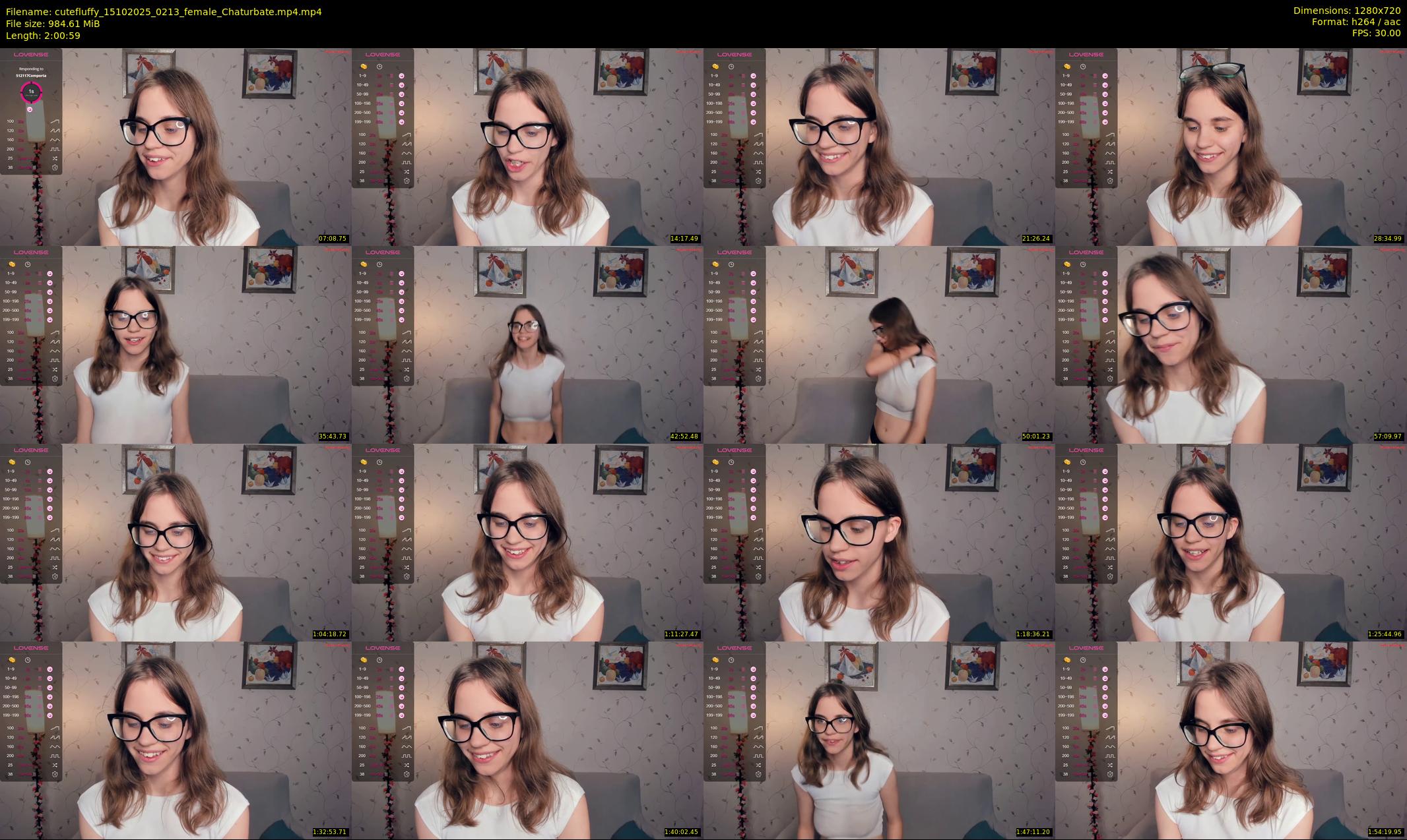 cutefluffy — 121 minute Chaturbate female cam show recording, 720p, Oct 15, 2025