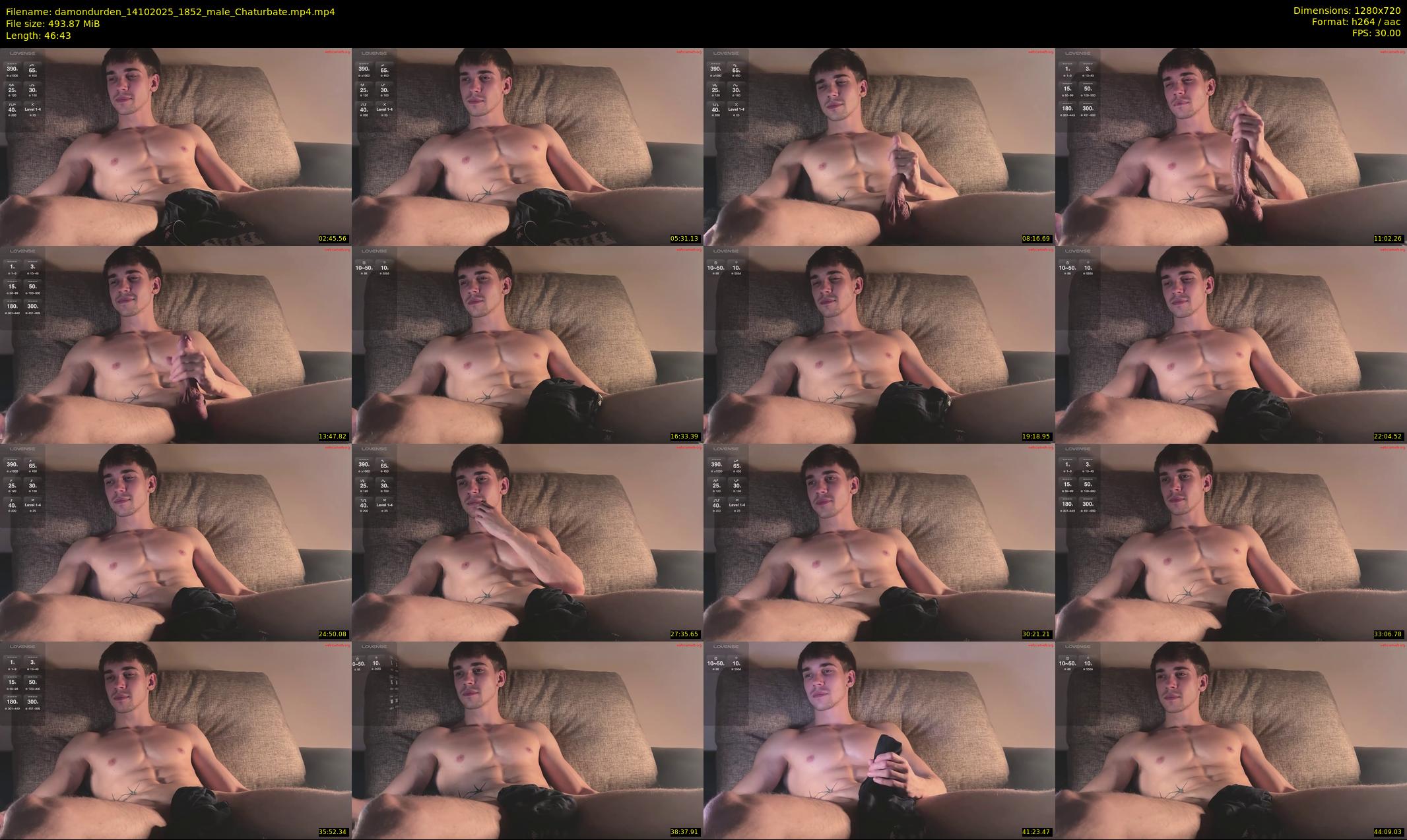 damondurden — 47 minute Chaturbate male cam show recording, 720p, Oct 14, 2025