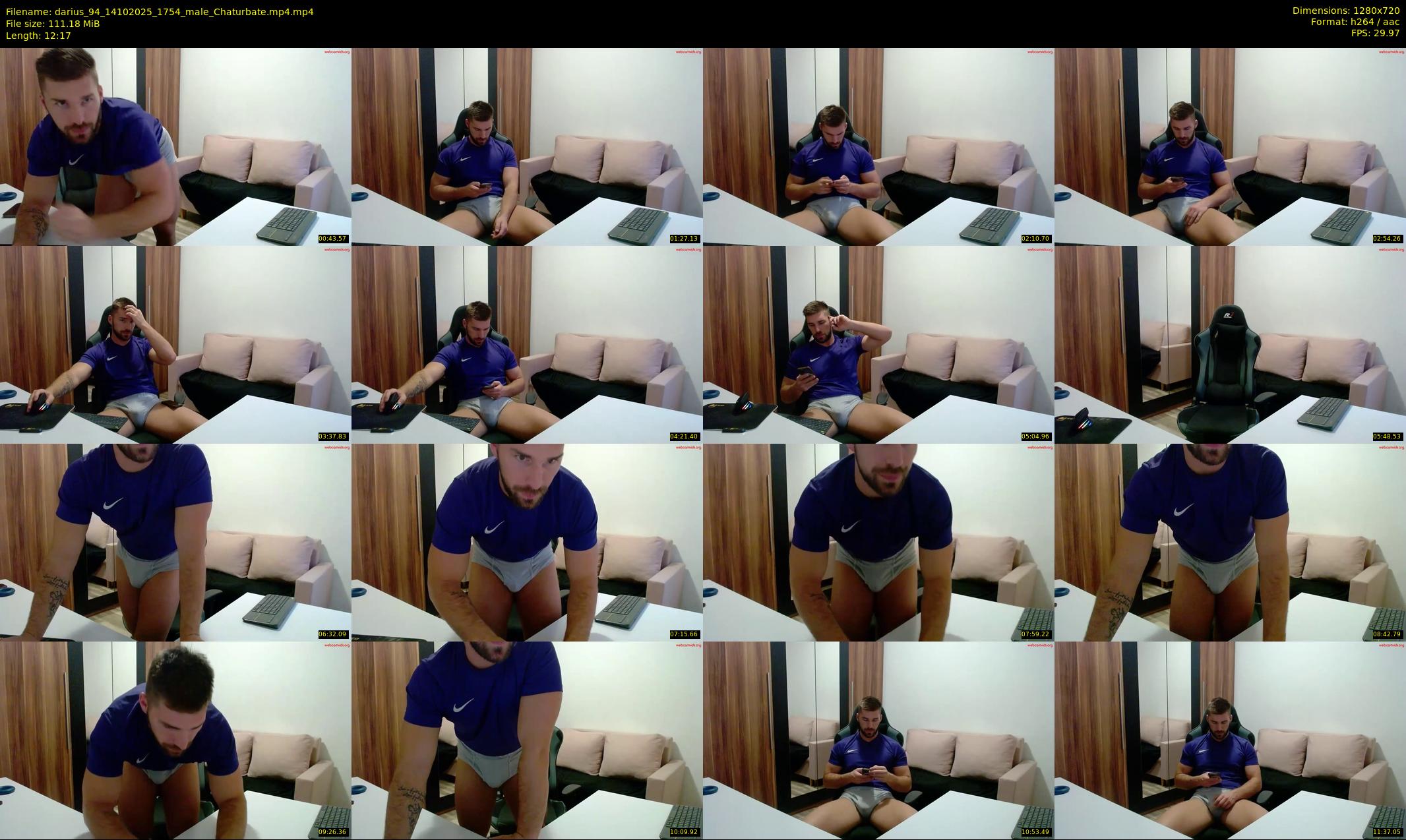 darius_94 — 13 minute Chaturbate male cam show recording, 720p, Oct 14, 2025