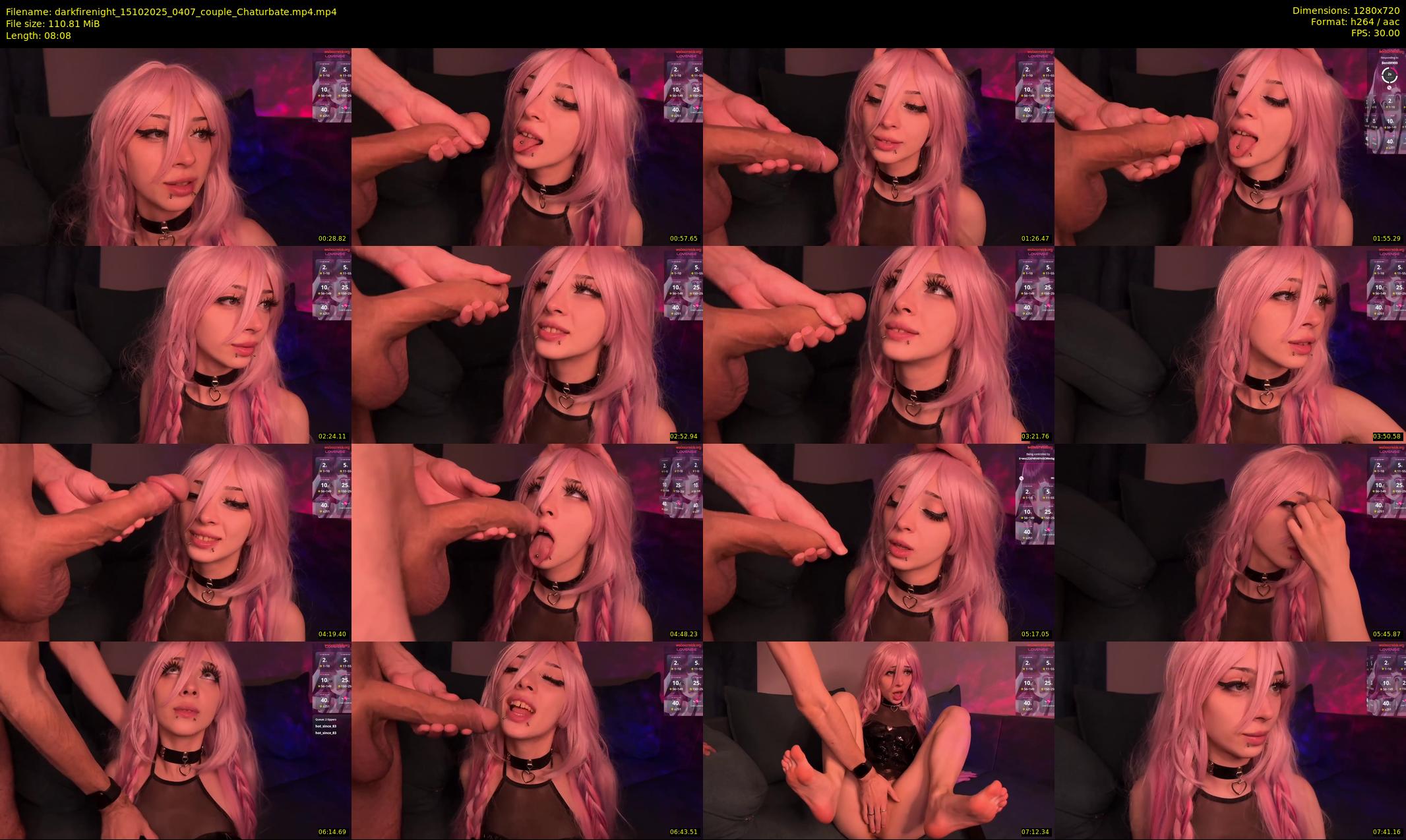 darkfirenight — 9 minute Chaturbate couple cam show recording, 720p, Oct 15, 2025