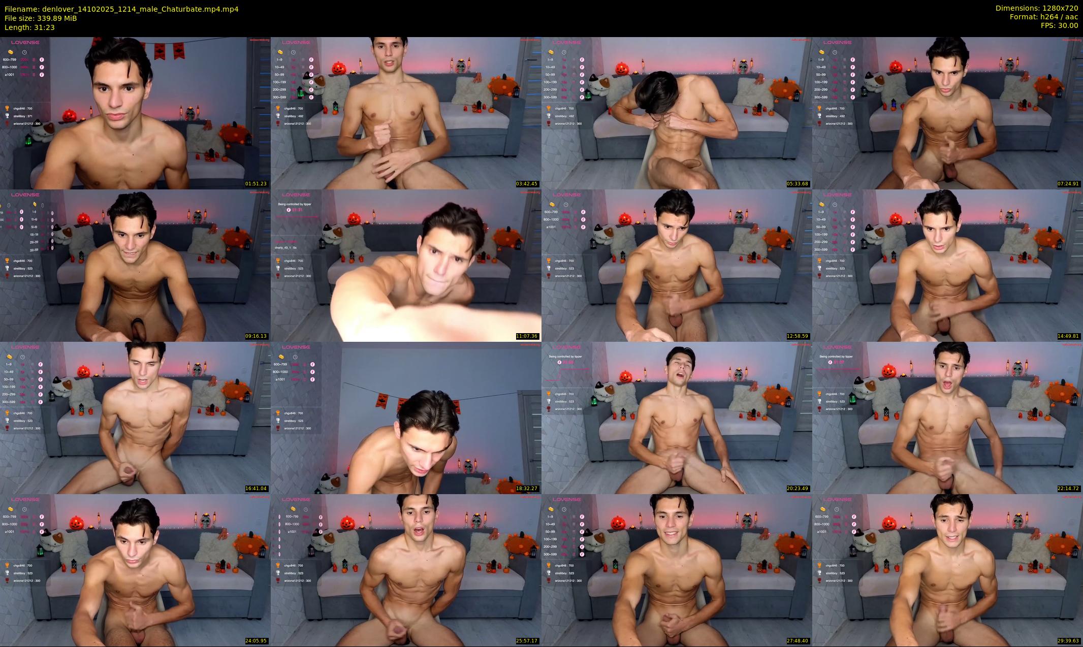 denlover — 32 minute Chaturbate male cam show recording, 720p, Oct 14, 2025
