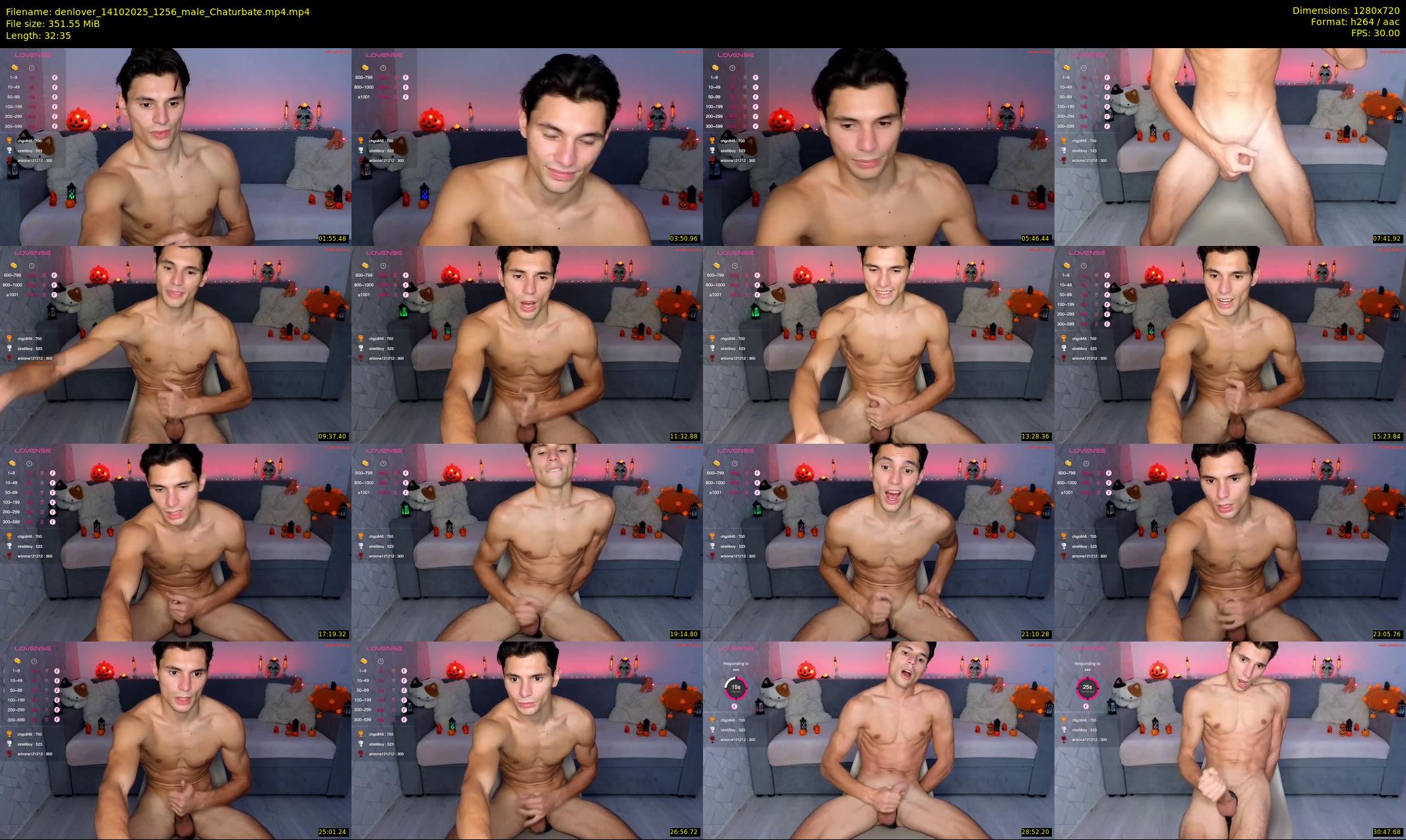 denlover — 33 minute Chaturbate male cam show recording, 720p, Oct 14, 2025