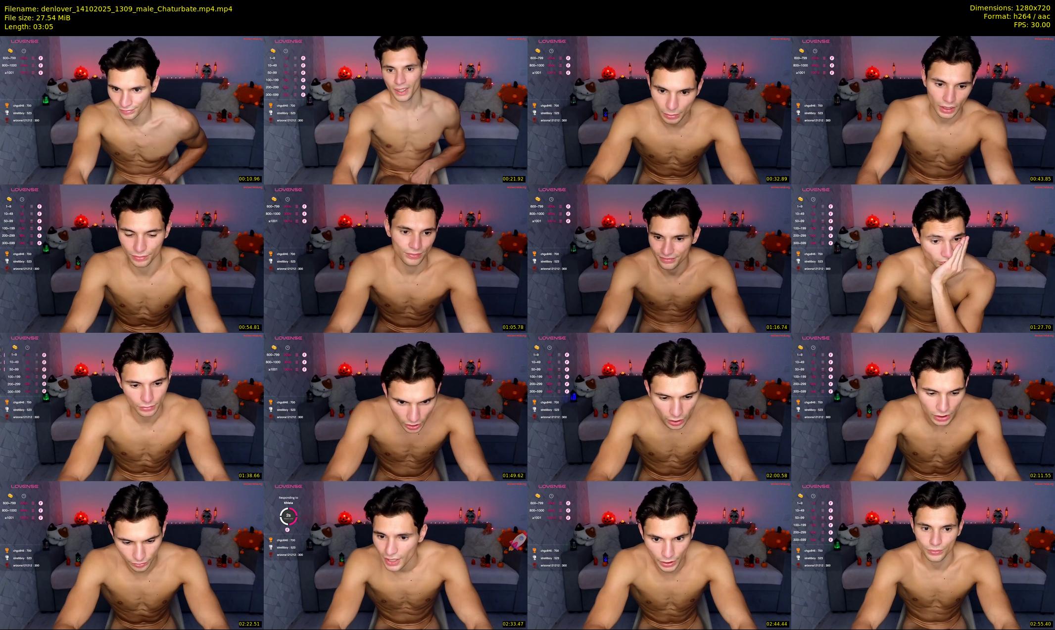 denlover — 4 minute Chaturbate male cam show recording, 720p, Oct 14, 2025