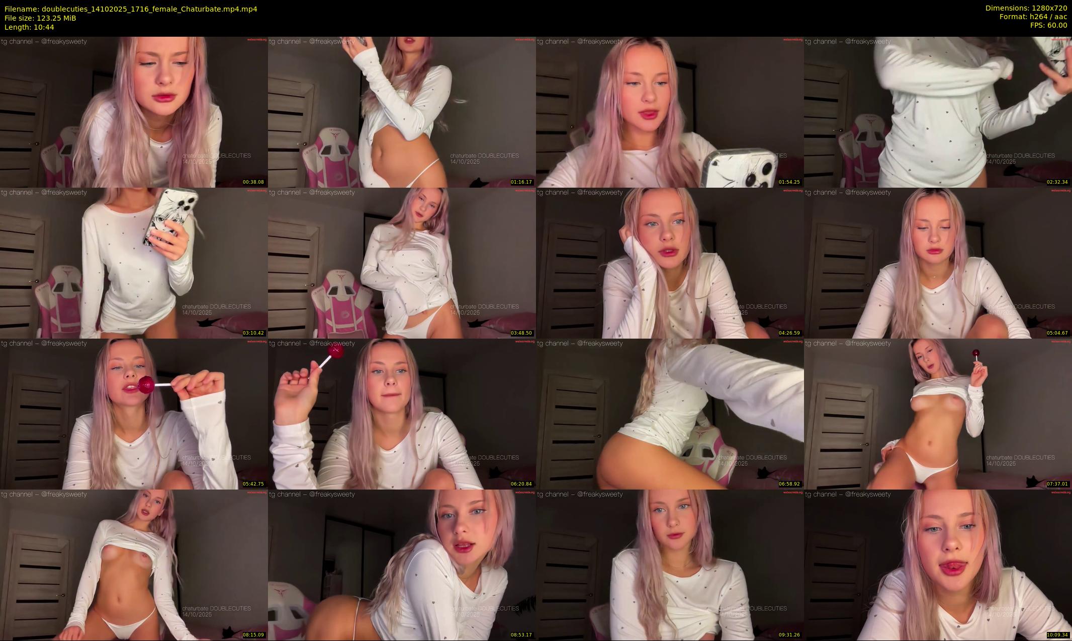 doublecuties — 11 minute Chaturbate couple cam show recording, 720p, Oct 14, 2025