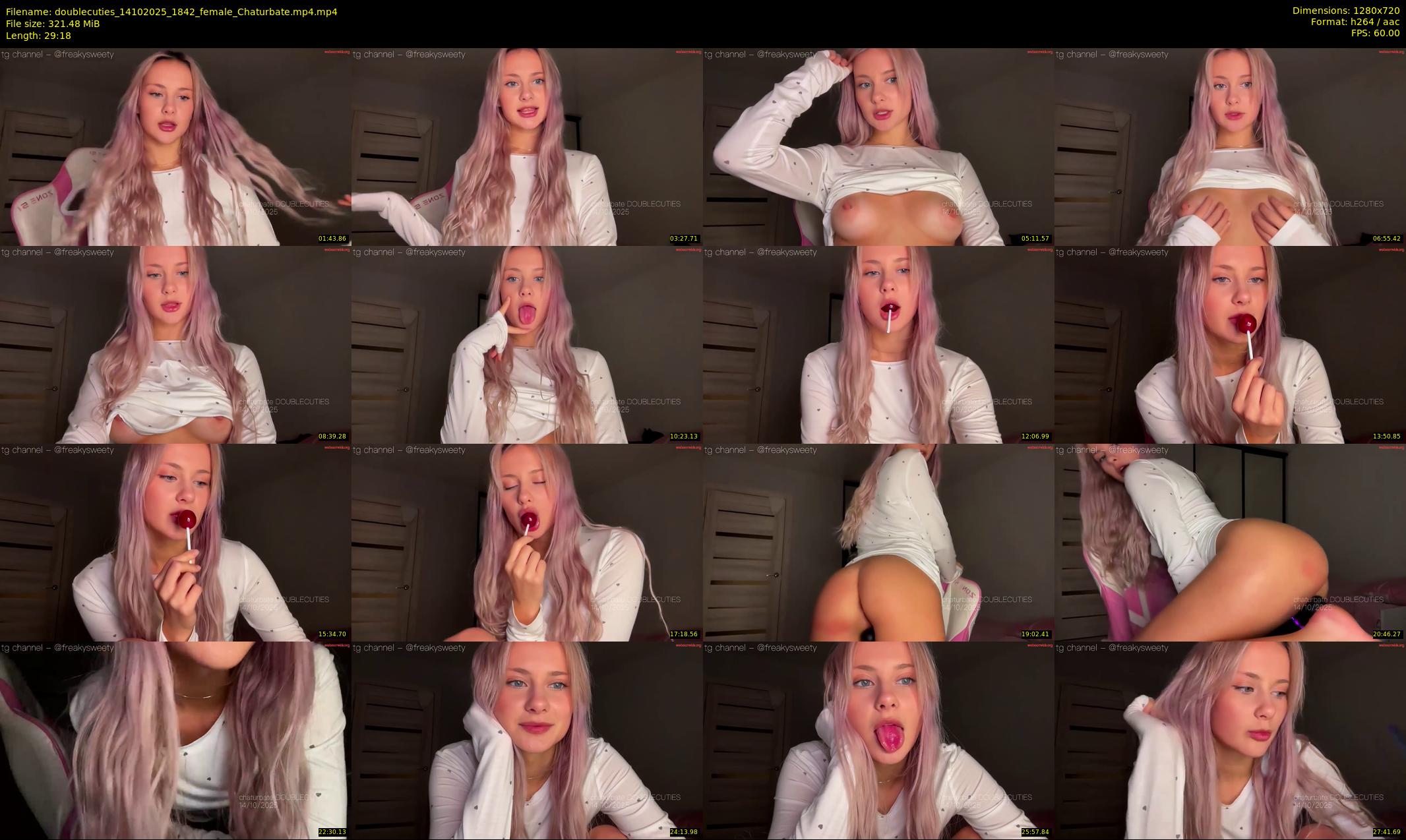 doublecuties — 30 minute Chaturbate couple cam show recording, 720p, Oct 14, 2025