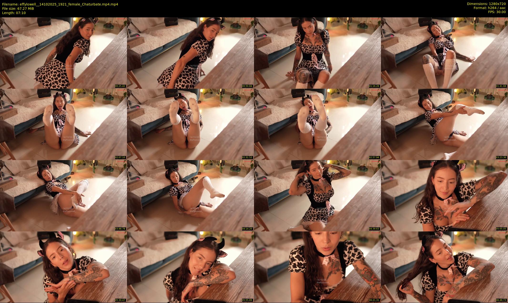 effylowell_ — 8 minute Chaturbate female cam show recording, 720p, Oct 14, 2025