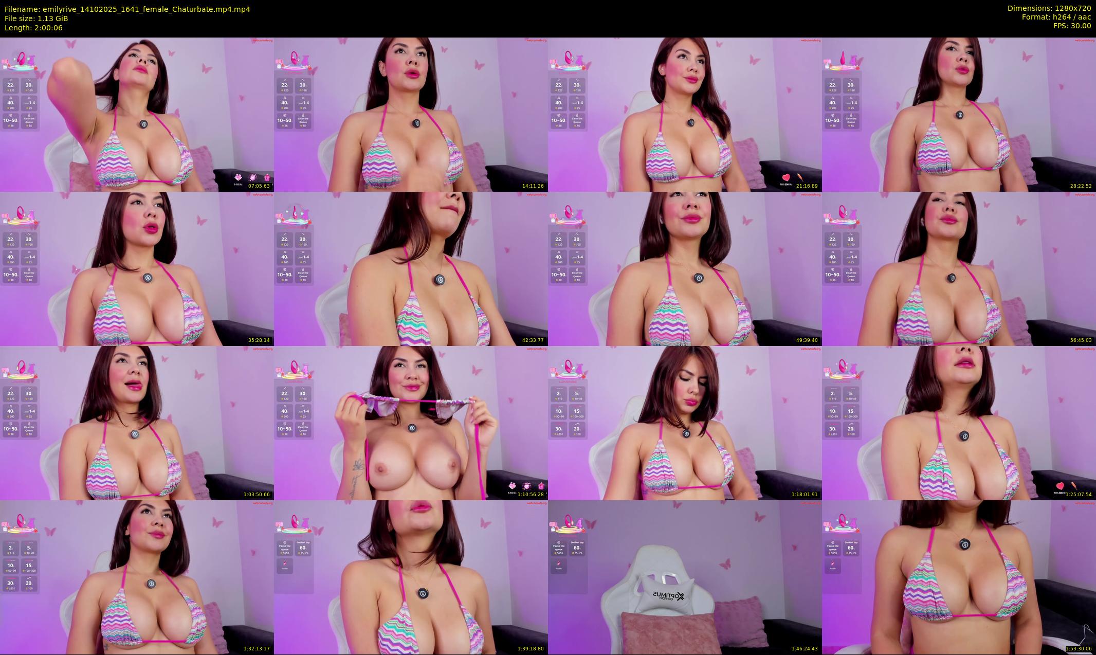 emilyrive — 121 minute Chaturbate female cam show recording, 720p, Oct 14, 2025